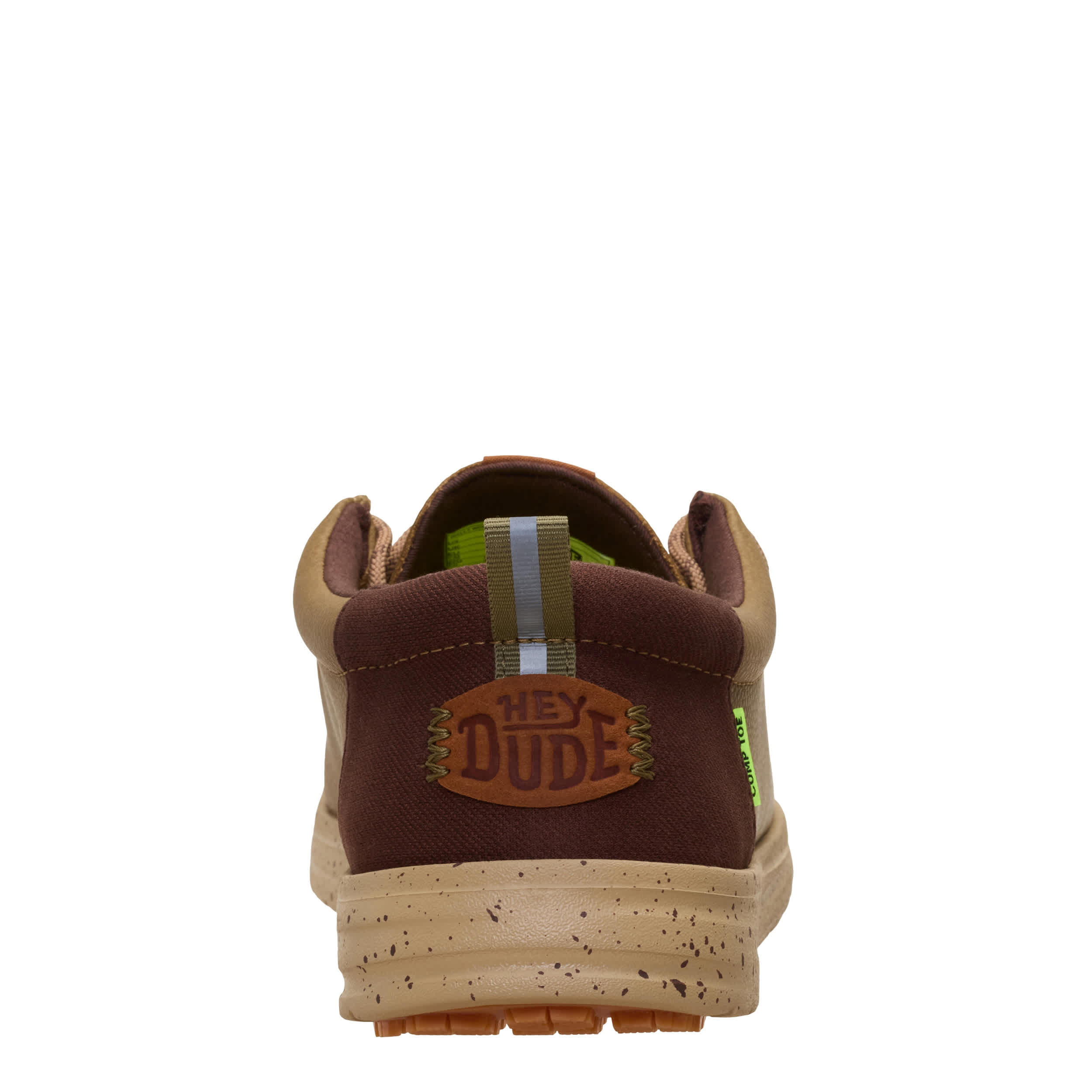 HEYDUDE-MENS WALLY WORK CT SHOE-BROWN & 