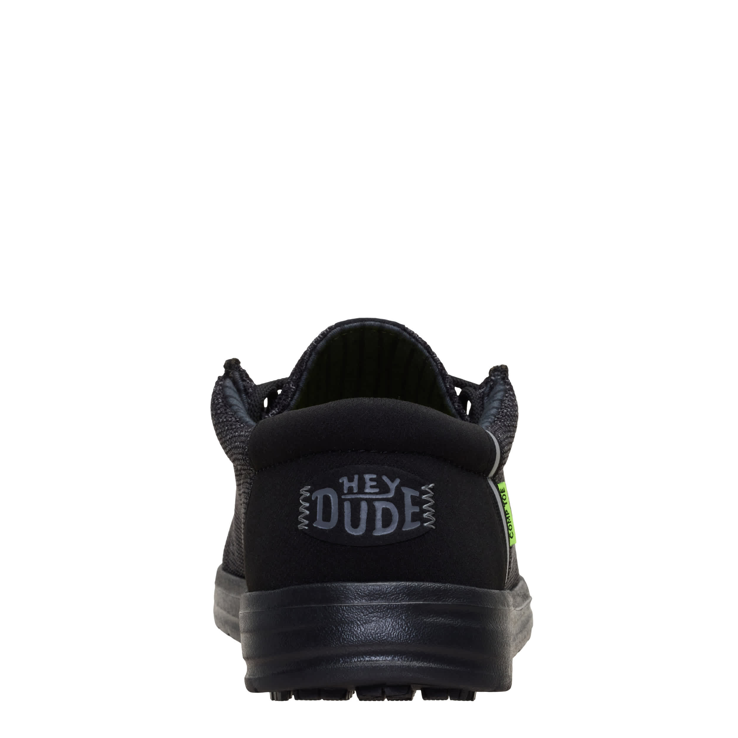 HEYDUDE-MENS WALLY WORK CT SHOE-BLACK & 