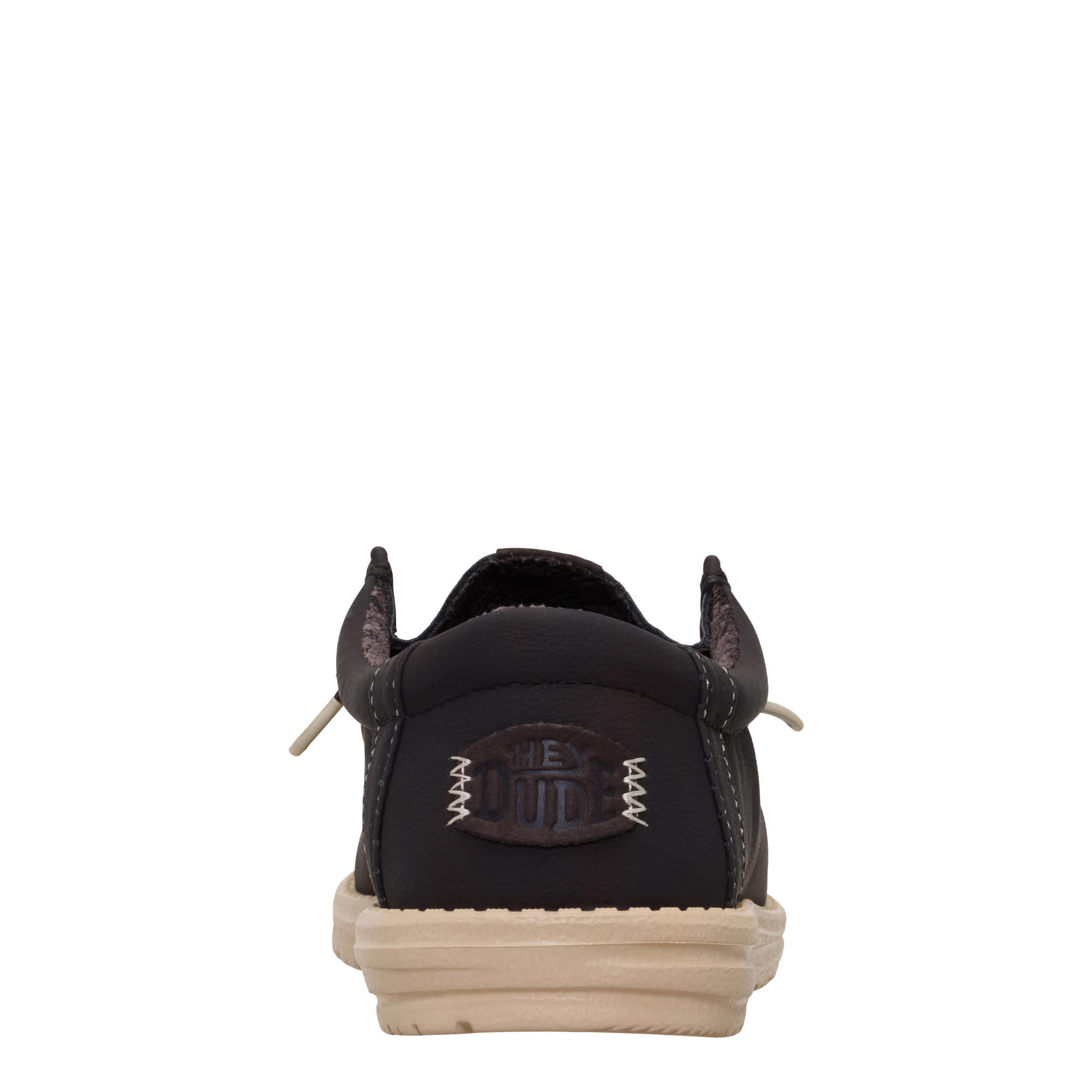 HEYDUDE-MENS WALLY SLIP ON SNEAKER-BLACK & 
