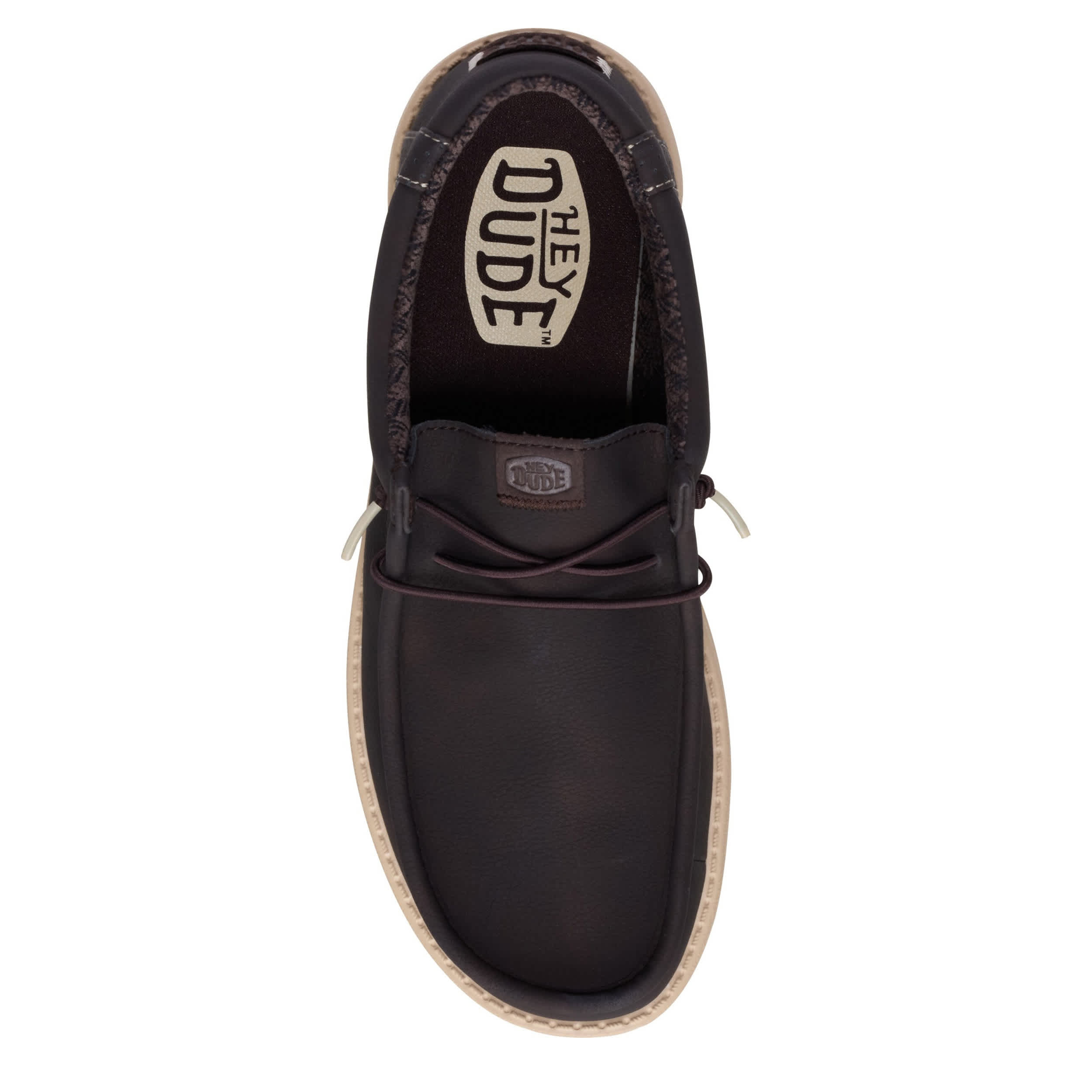 HEYDUDE-MENS WALLY SLIP ON SNEAKER-BLACK & 