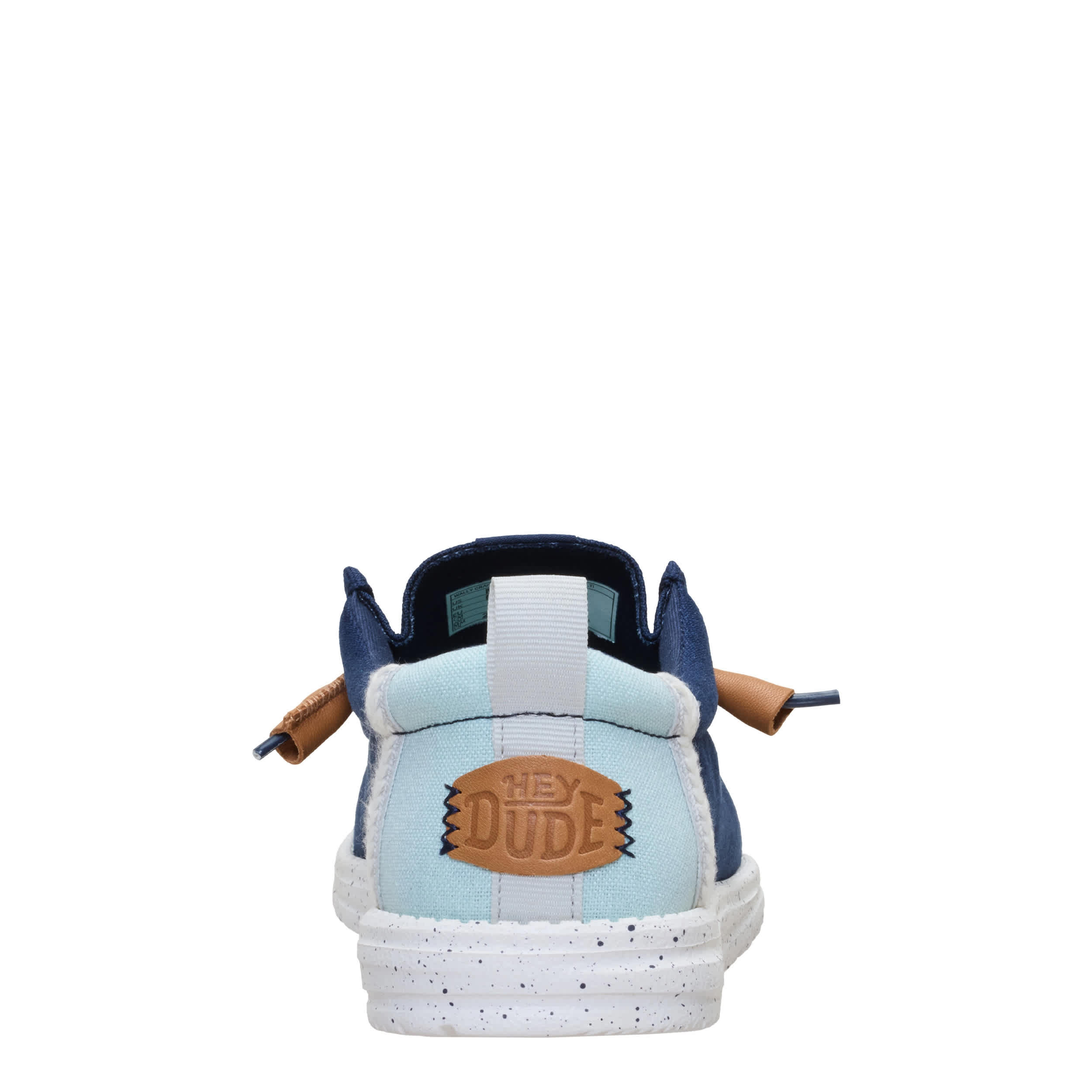HEYDUDE-MENS WALLY SLIP ON SNEAKER-BLUE & 