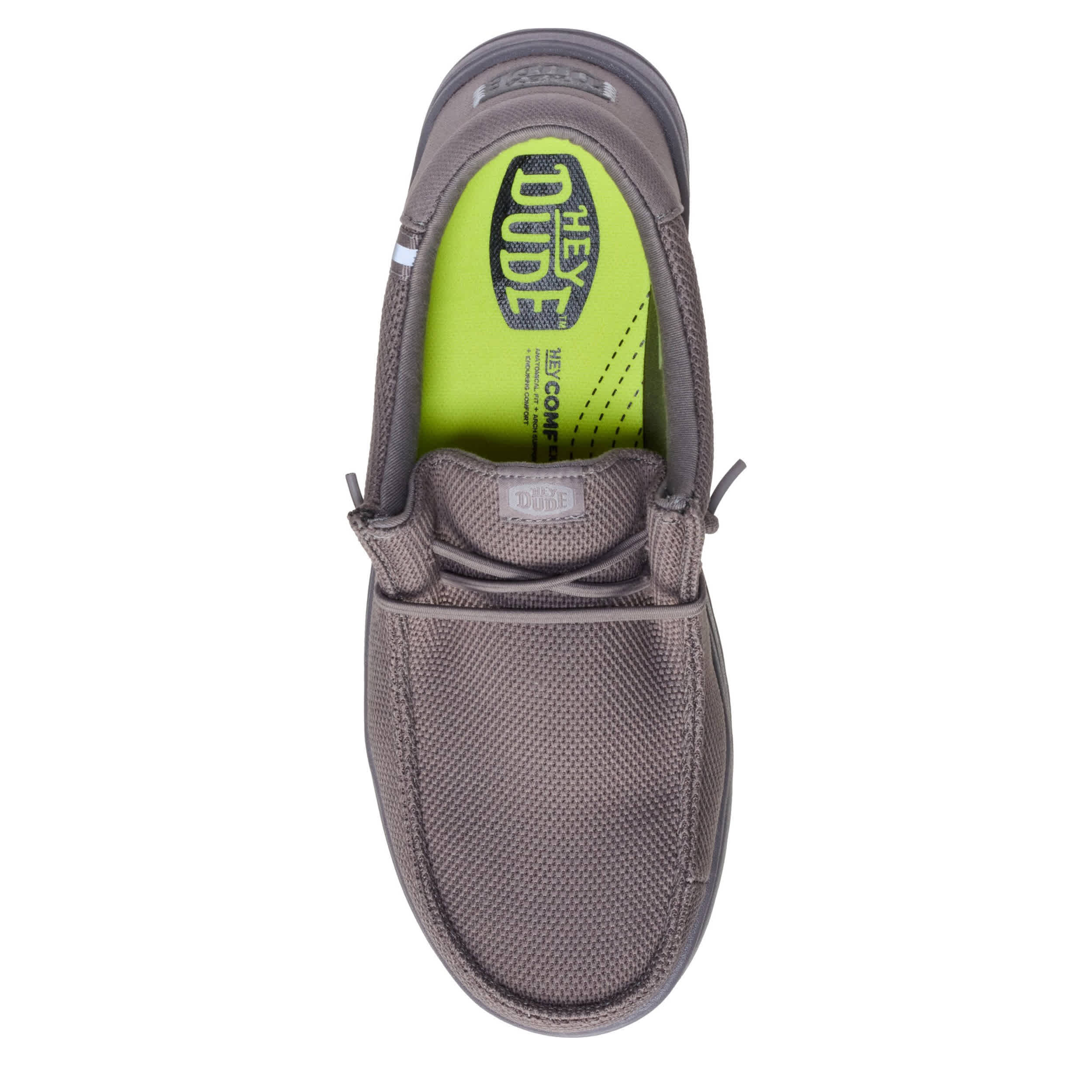 HEYDUDE-MENS WALLY WORK CT SHOE-GREY & 