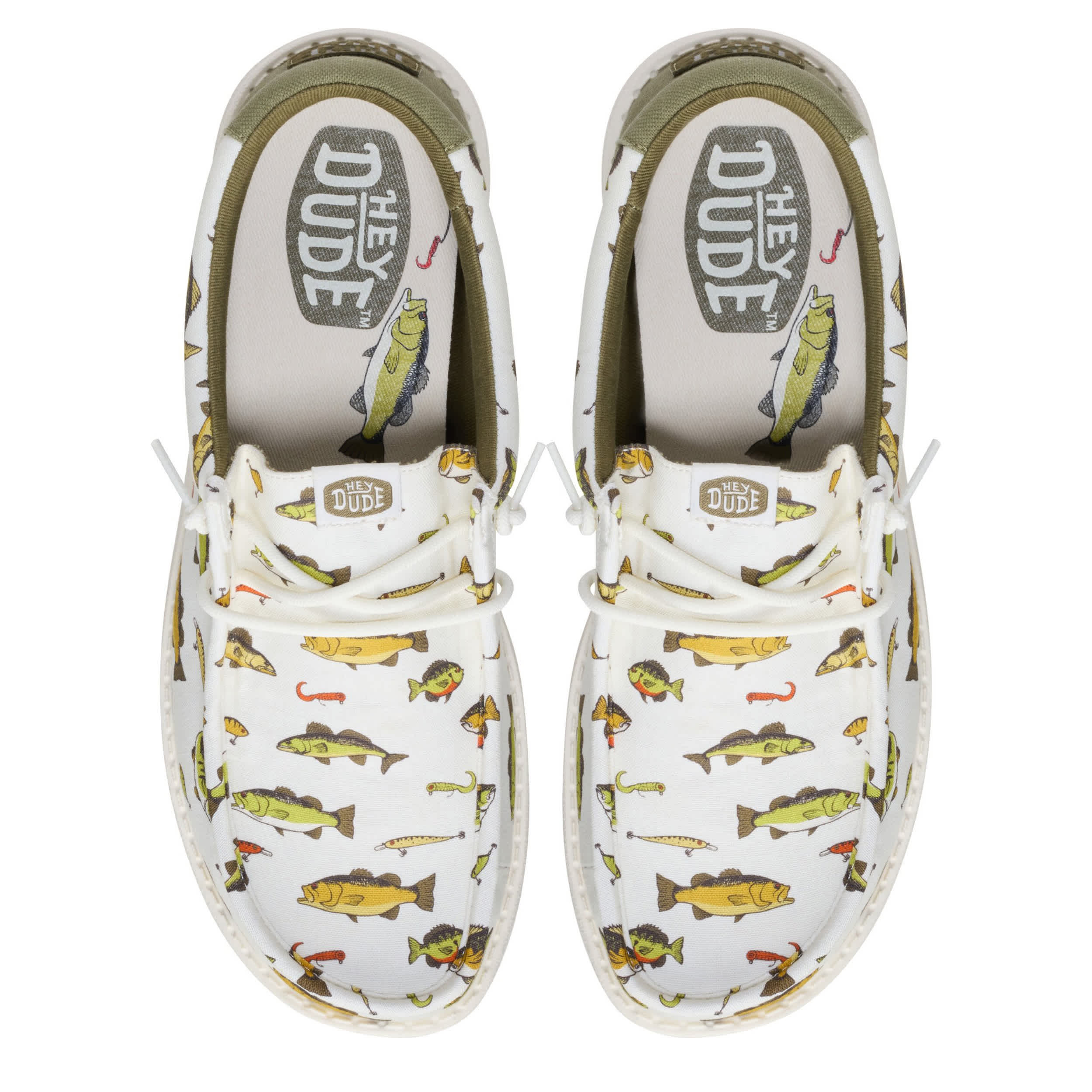 HEYDUDE-MENS WALLY SLIP ON SNEAKER-NEUTRAL & 