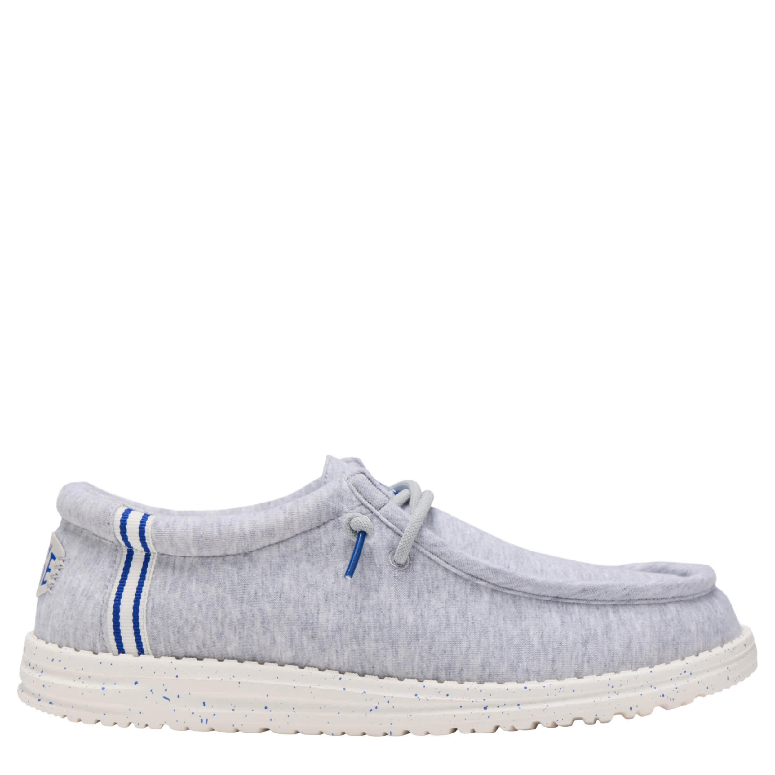 HEYDUDE-MENS WALLY SLIP ON SNEAKER-GREY & 
