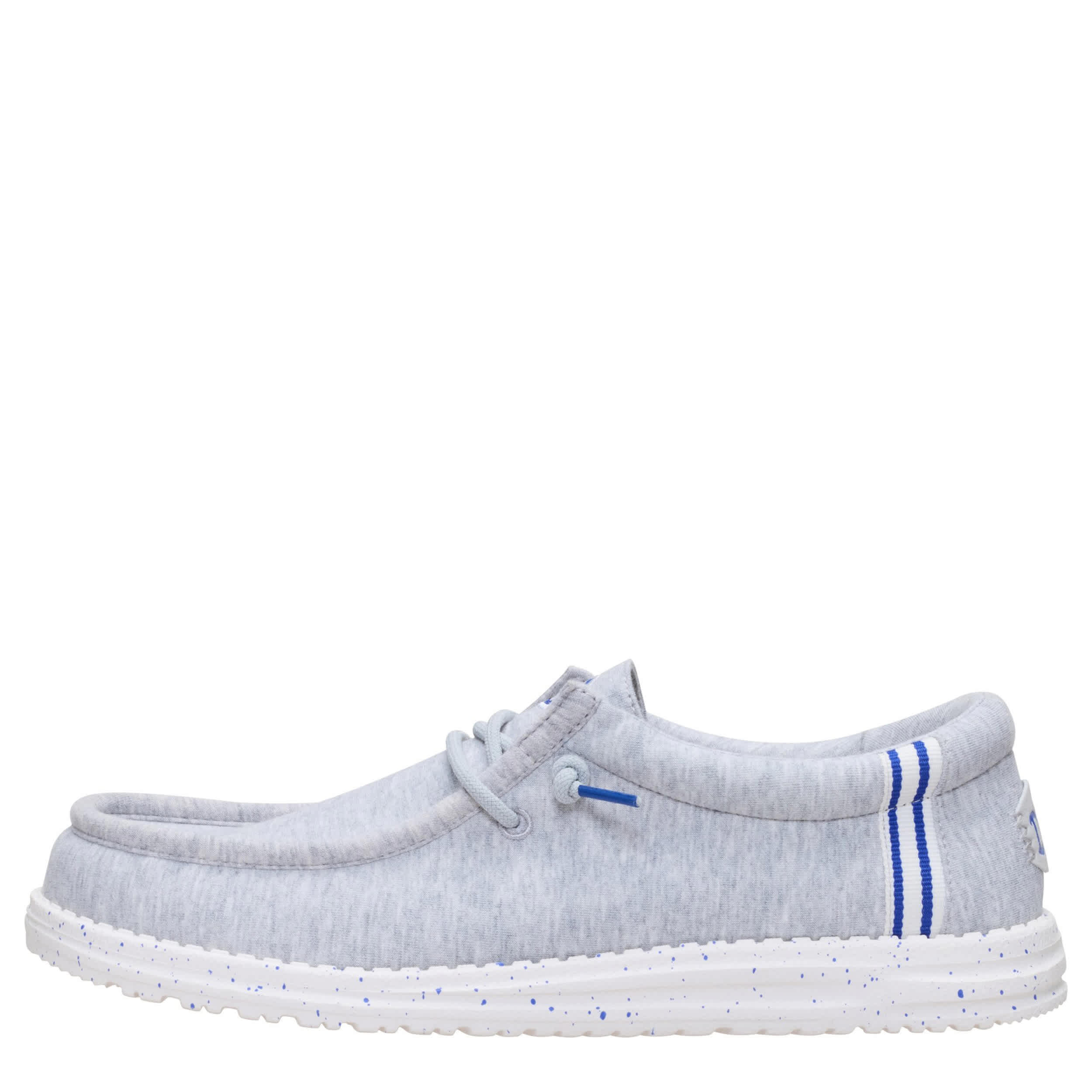 HEYDUDE-MENS WALLY SLIP ON SNEAKER-GREY & 