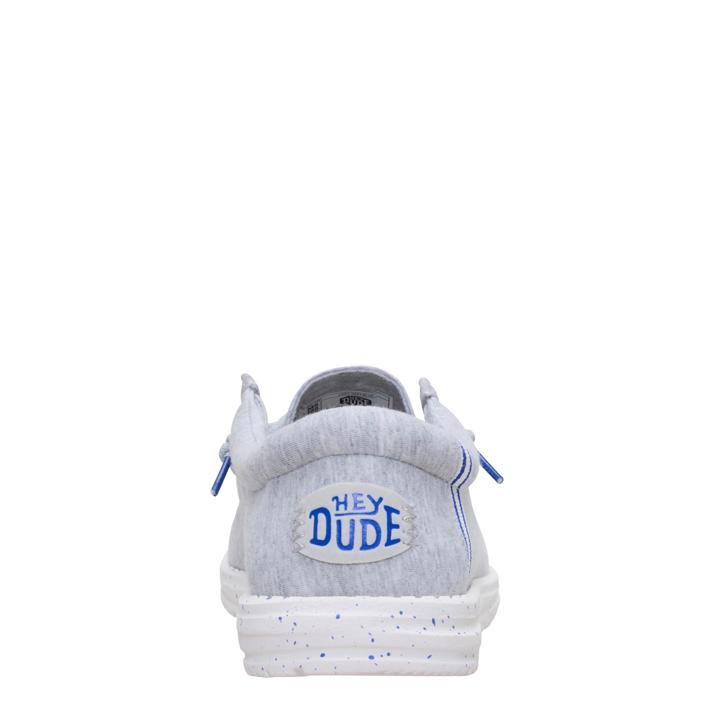HEYDUDE-MENS WALLY SLIP ON SNEAKER-GREY & 