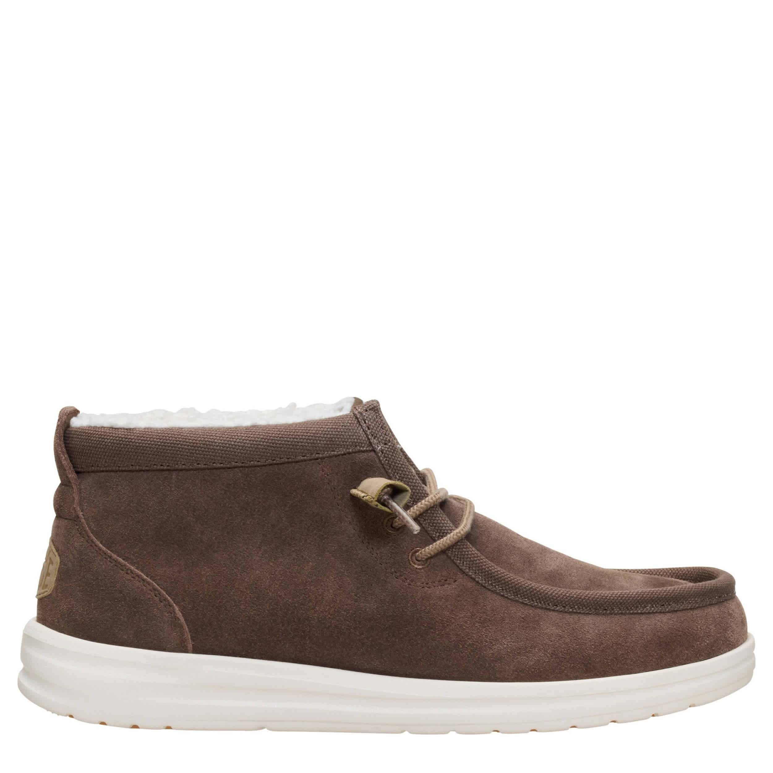 HEYDUDE-MENS WALLY MID GRIPR SNEAKER BOOT-BROWN & 