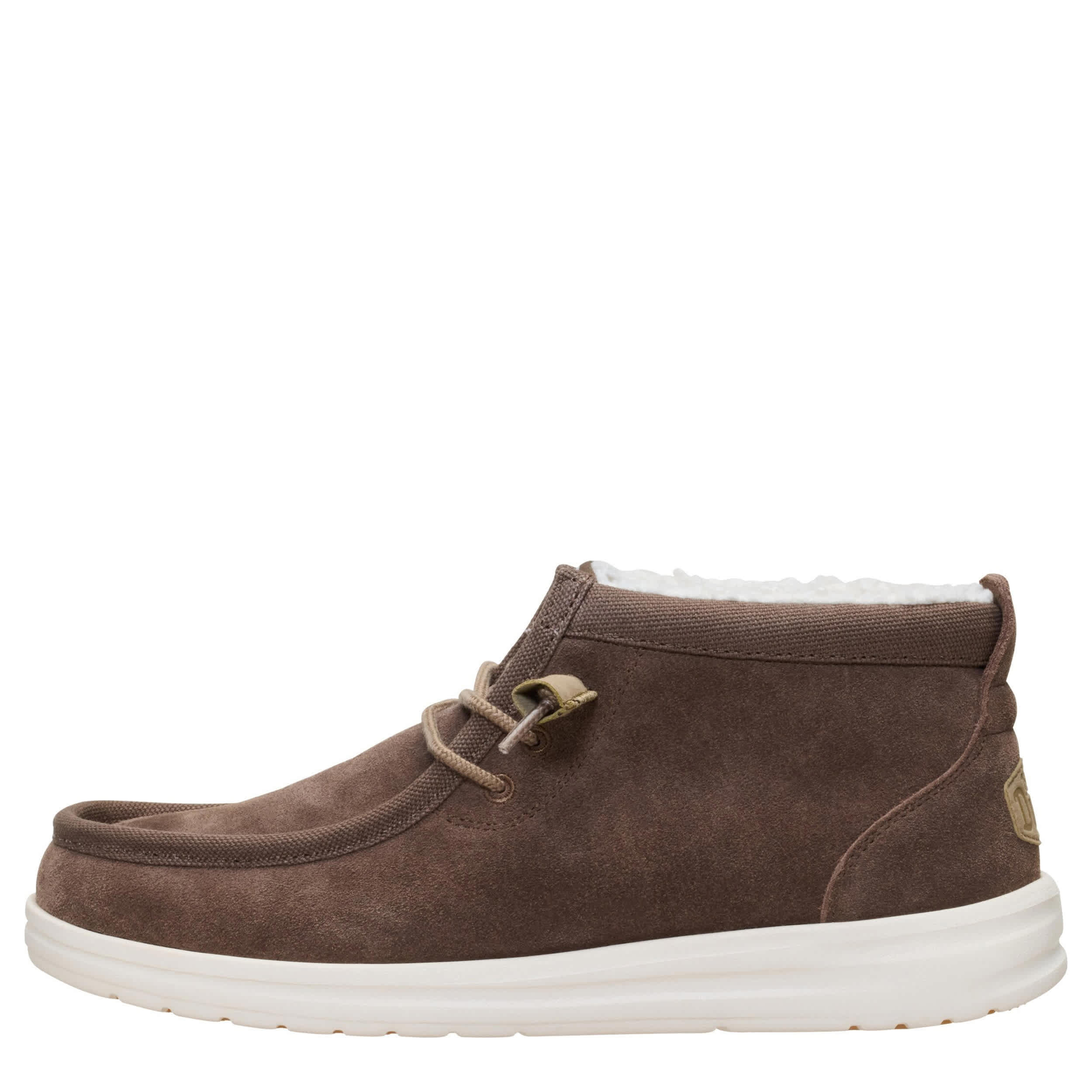 HEYDUDE-MENS WALLY MID GRIPR SNEAKER BOOT-BROWN & 