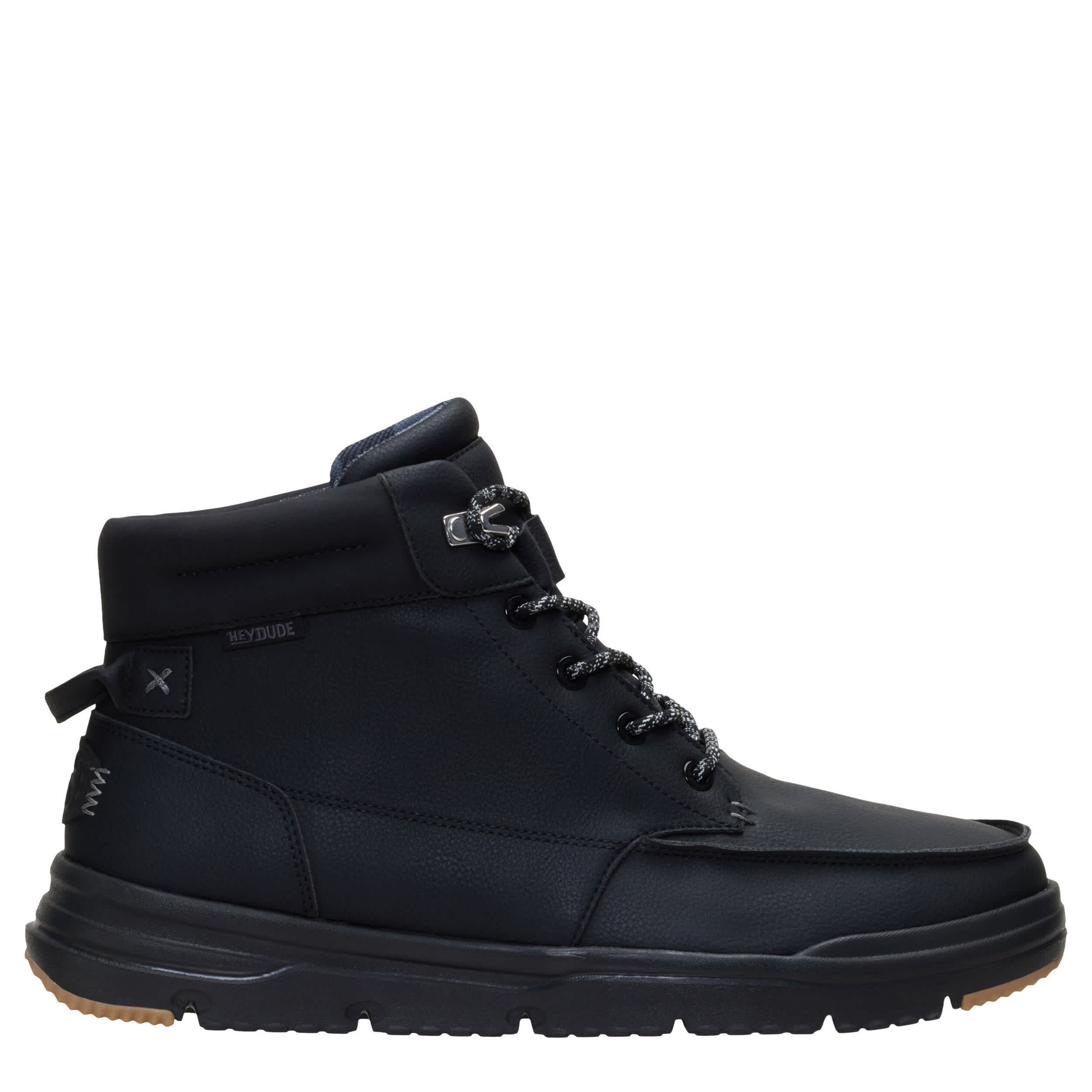 HEYDUDE-MENS BRADLEY II SNEAKER BOOT-BLACK & 