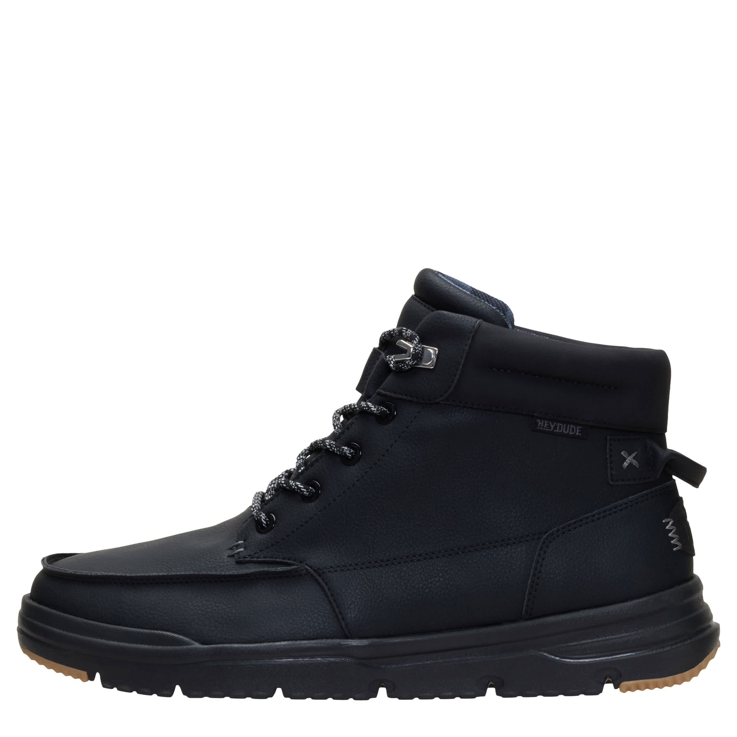 HEYDUDE-MENS BRADLEY II SNEAKER BOOT-BLACK & 