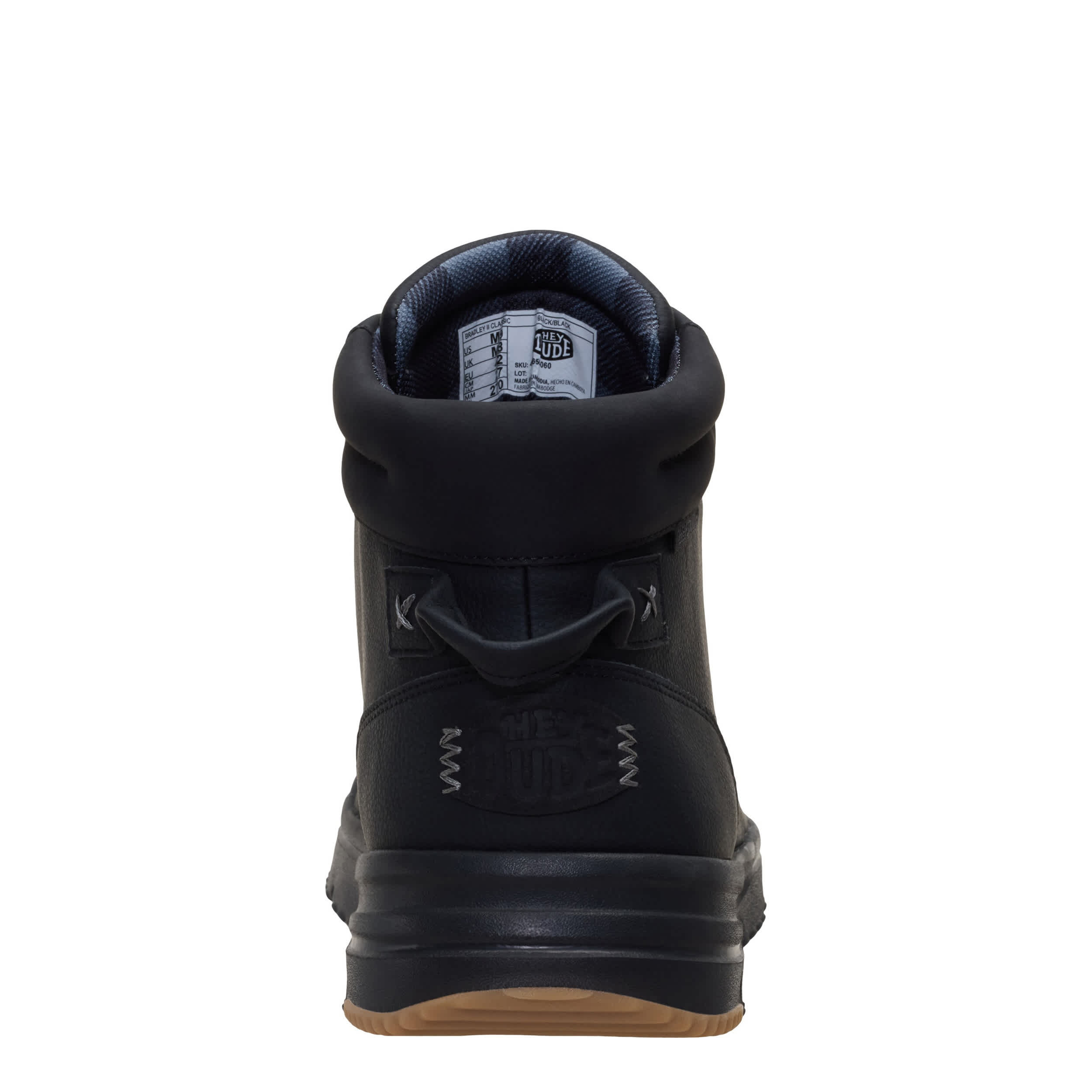 HEYDUDE-MENS BRADLEY II SNEAKER BOOT-BLACK & 