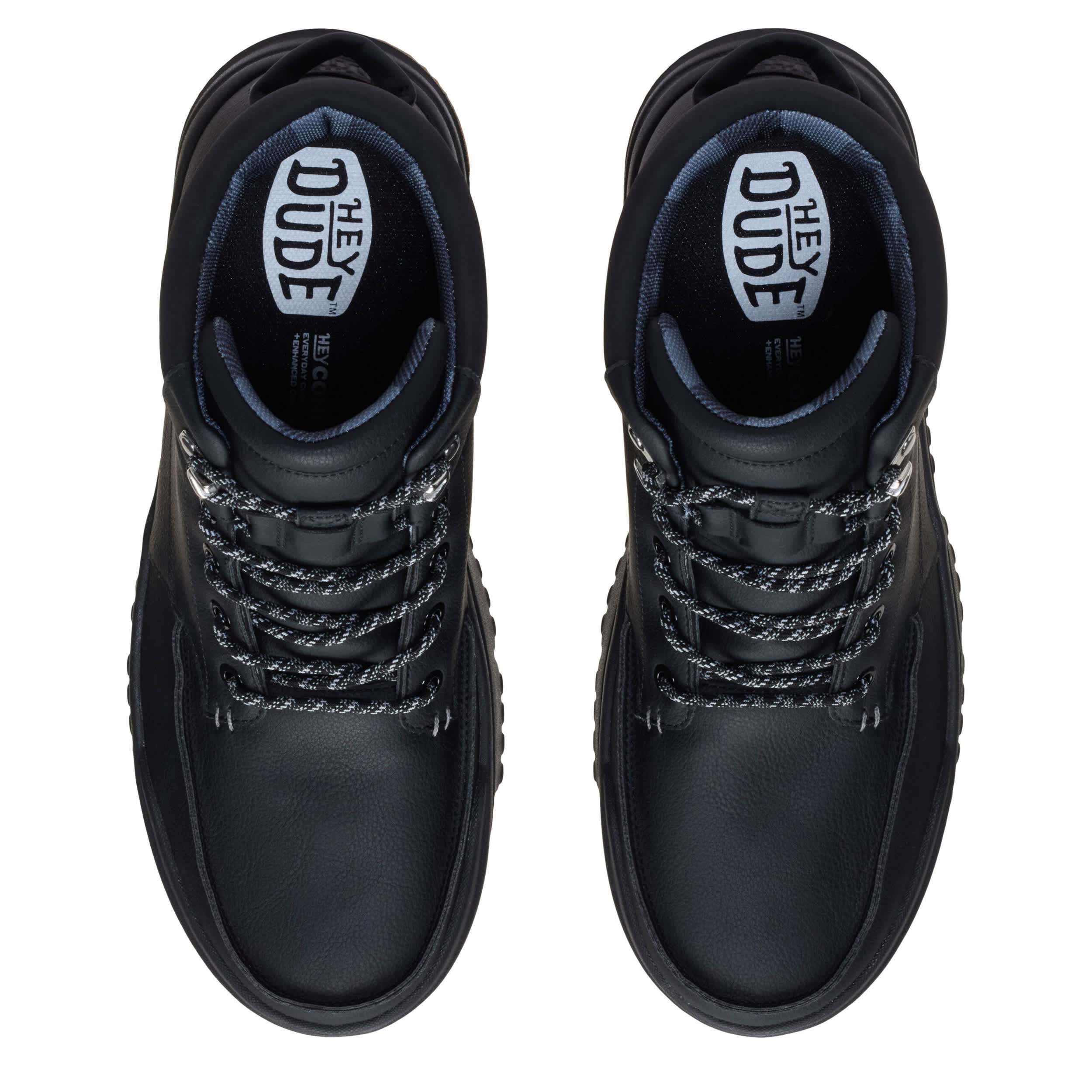 HEYDUDE-MENS BRADLEY II SNEAKER BOOT-BLACK & 