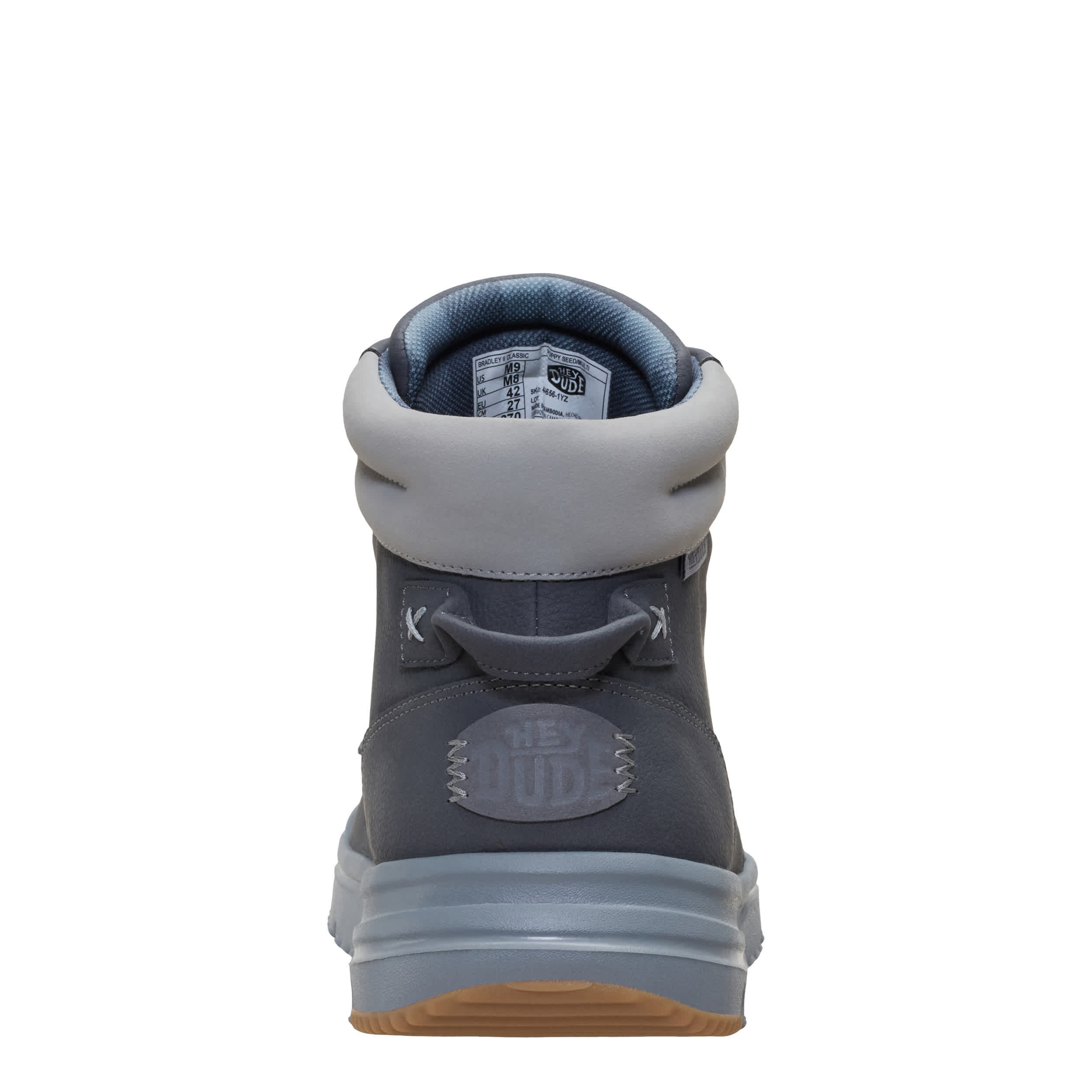 HEYDUDE-MENS BRADLEY II SNEAKER BOOT-GREY & 