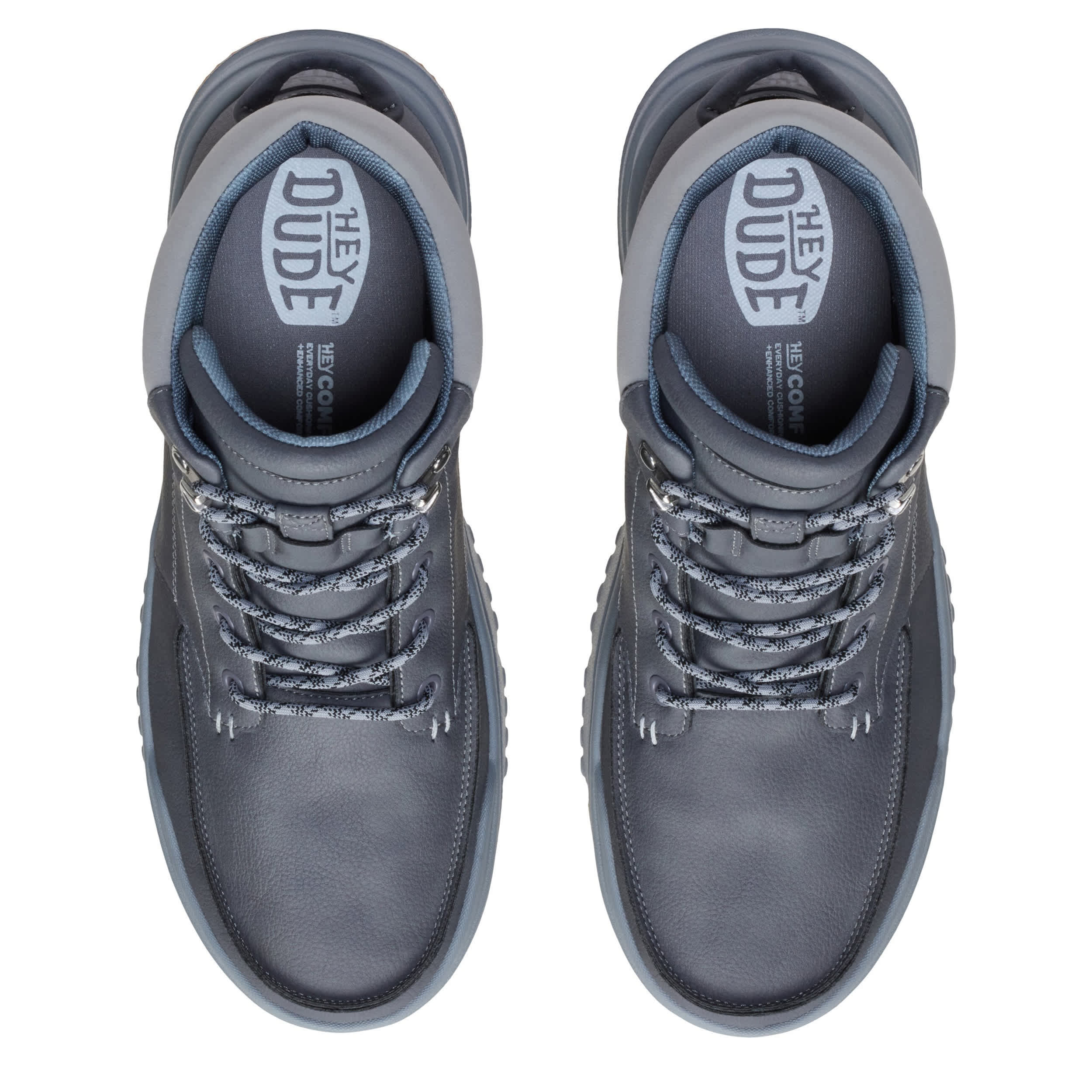 HEYDUDE-MENS BRADLEY II SNEAKER BOOT-GREY & 