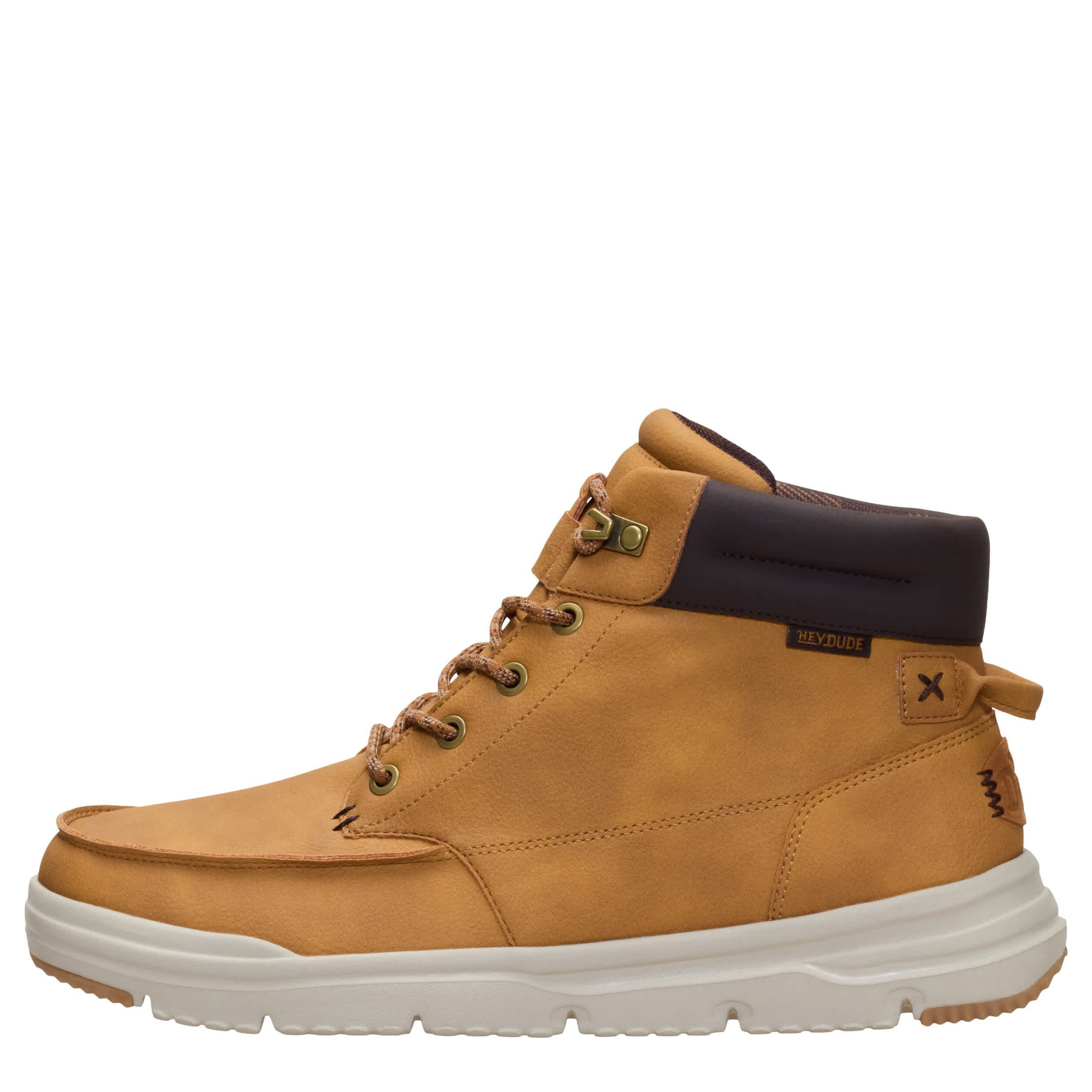 HEYDUDE-MENS BRADLEY II SNEAKER BOOT-BROWN & 