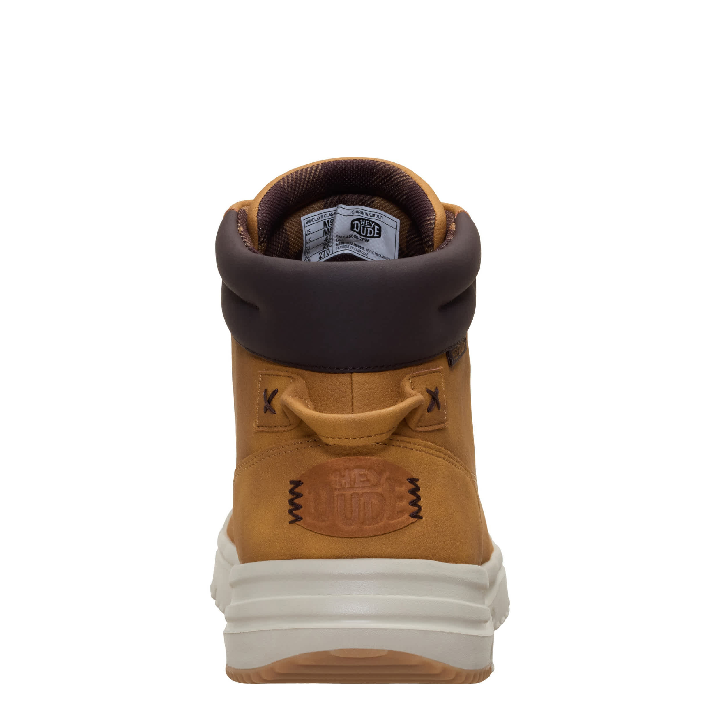 HEYDUDE-MENS BRADLEY II SNEAKER BOOT-BROWN & 