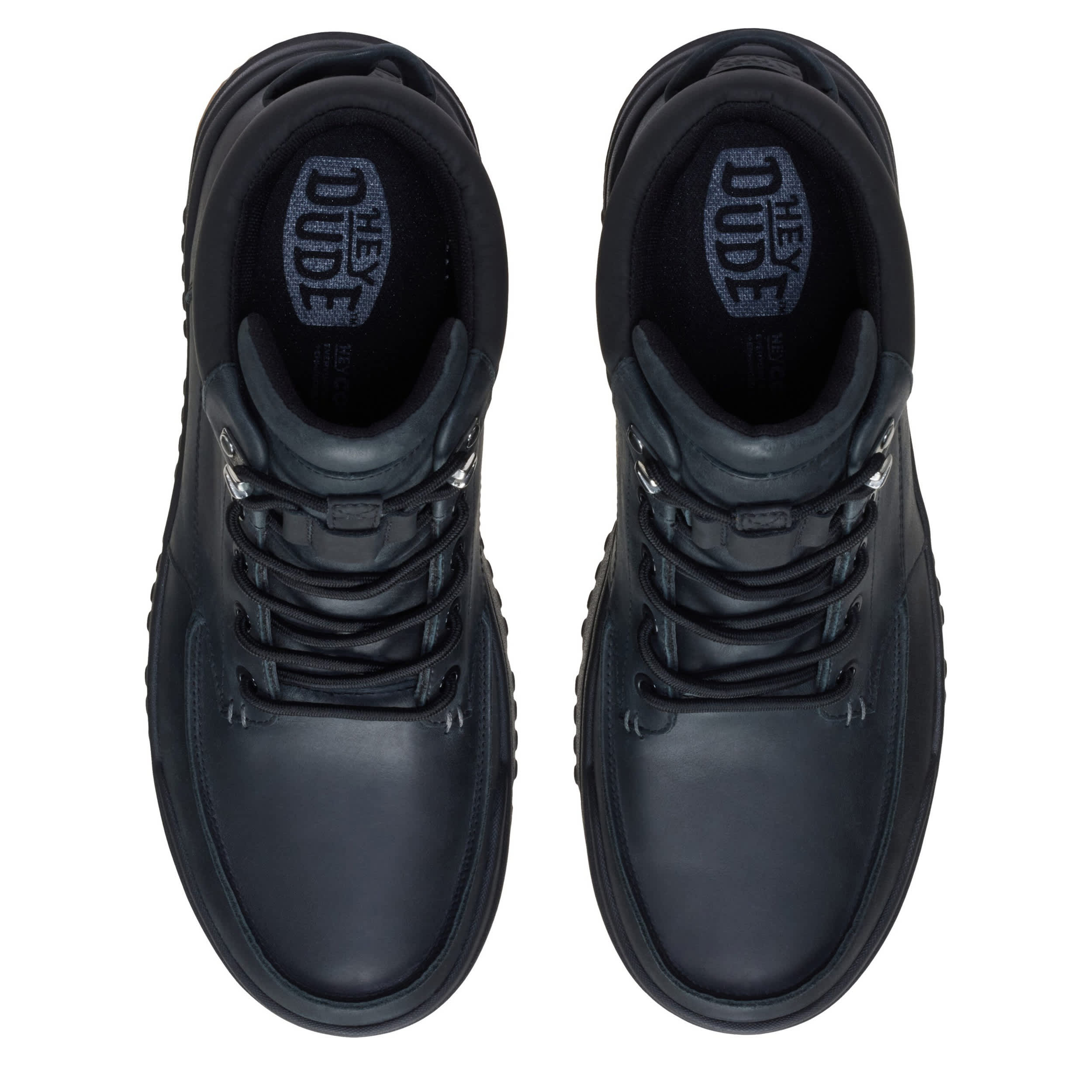 HEYDUDE-MENS BRADLEY II SNEAKER BOOT-BLACK & 