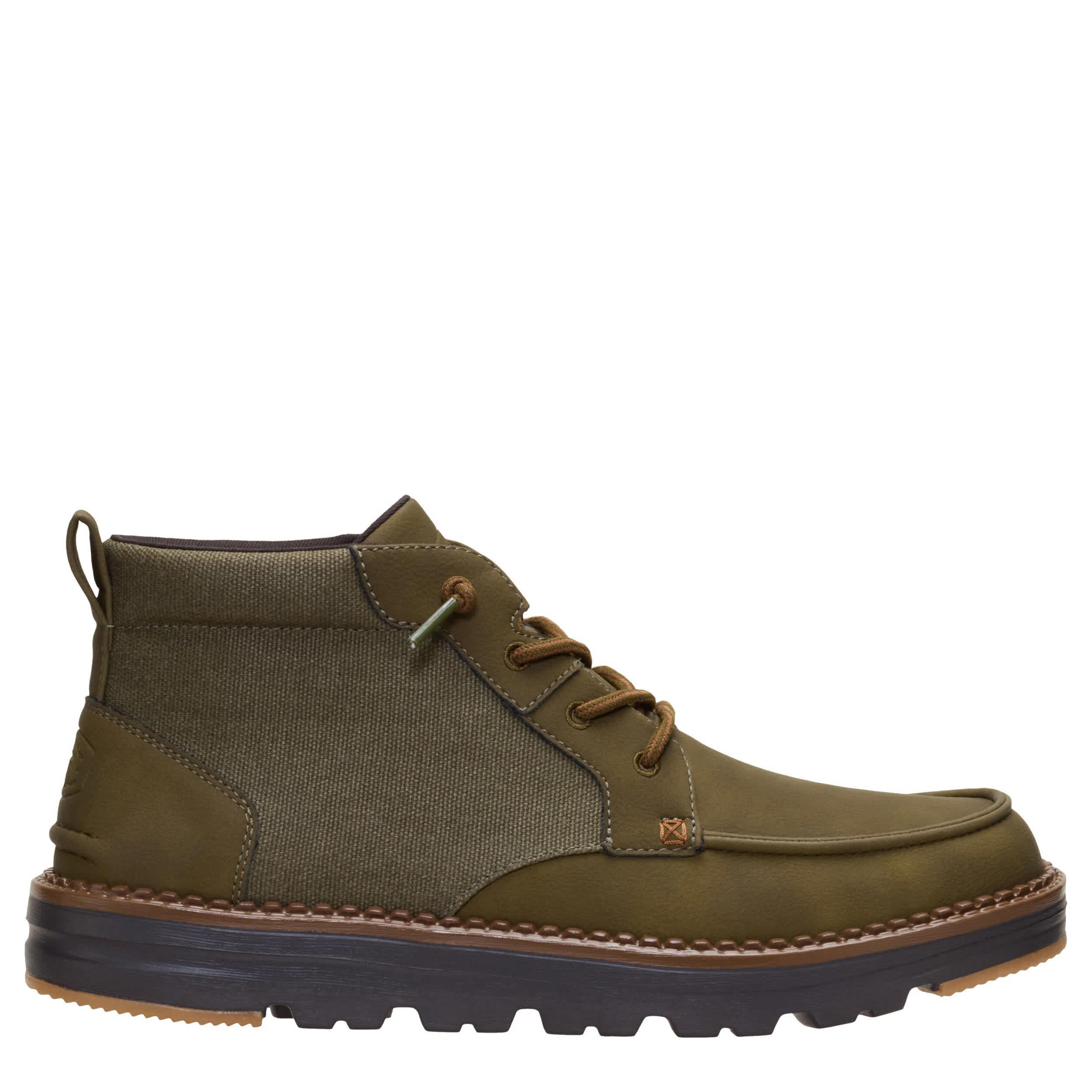 HEYDUDE-MENS FLINT CHUKKA BOOT-GREEN & 