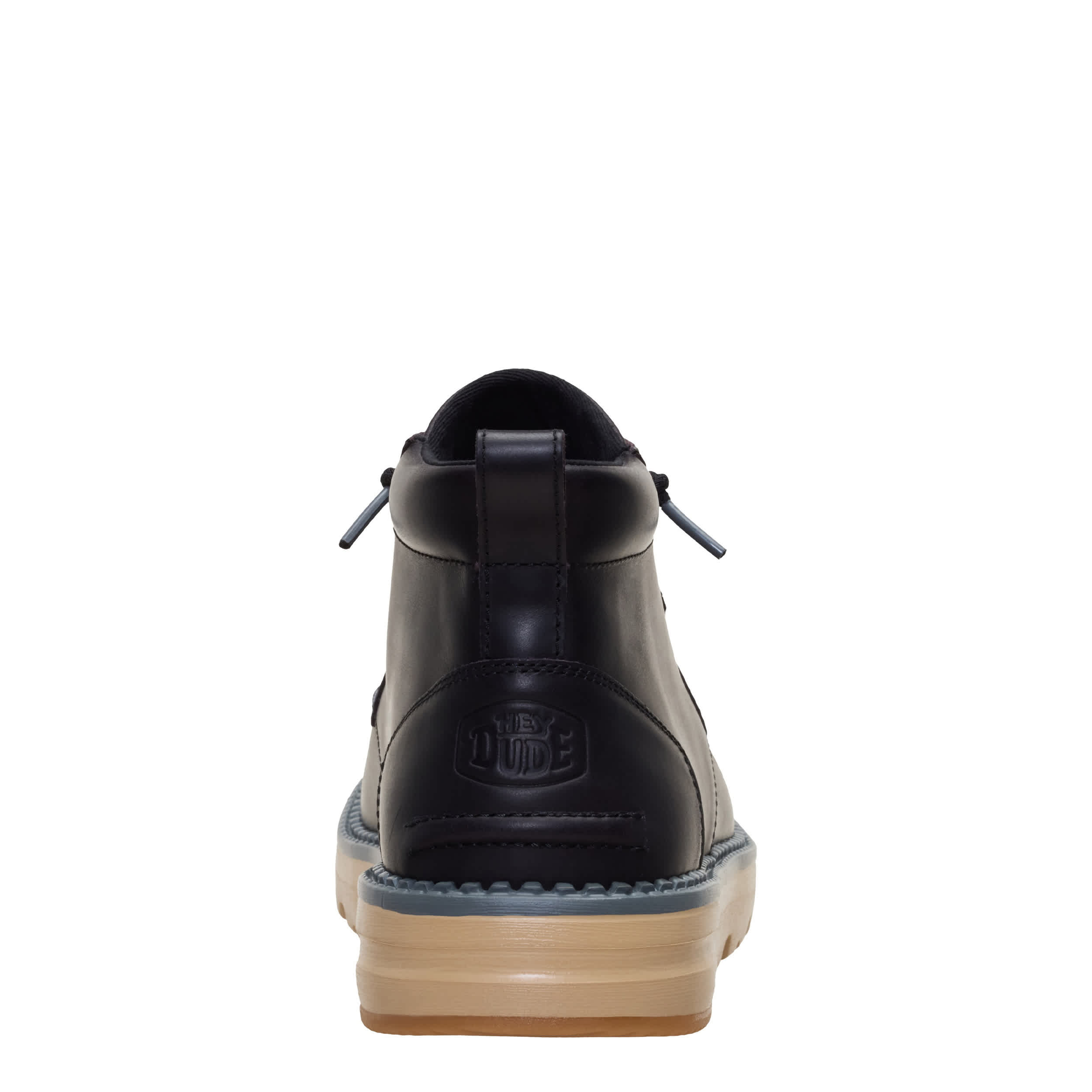 HEYDUDE-MENS FLINT CHUKKA BOOT-BLACK & 