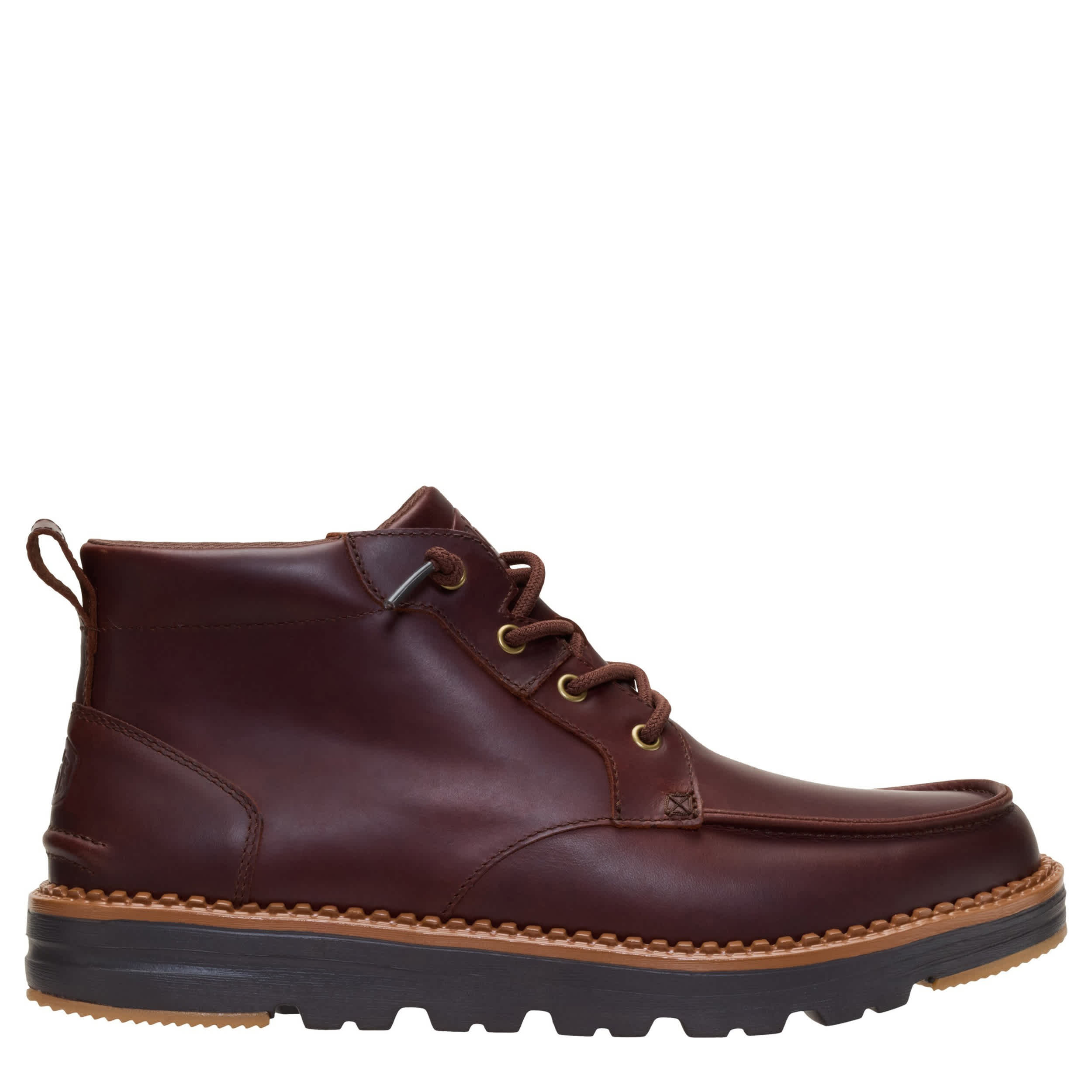 HEYDUDE-MENS FLINT CHUKKA BOOT-BROWN & 