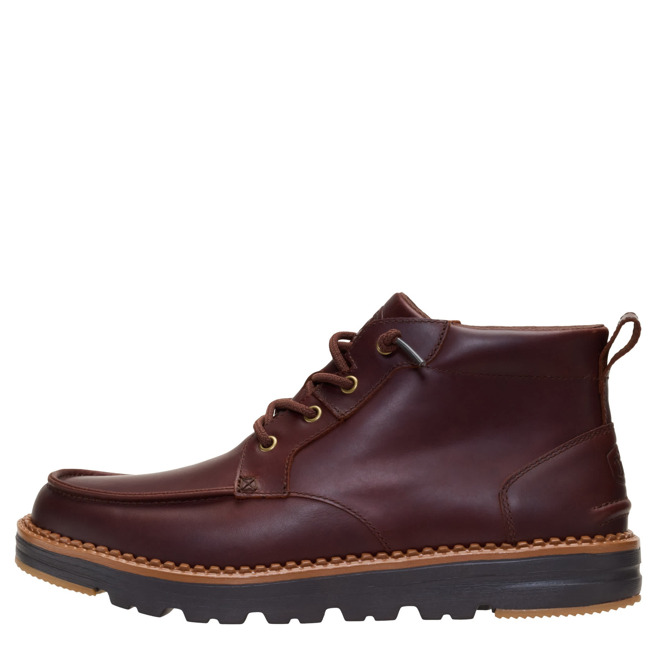 HEYDUDE-MENS FLINT CHUKKA BOOT-BROWN & 