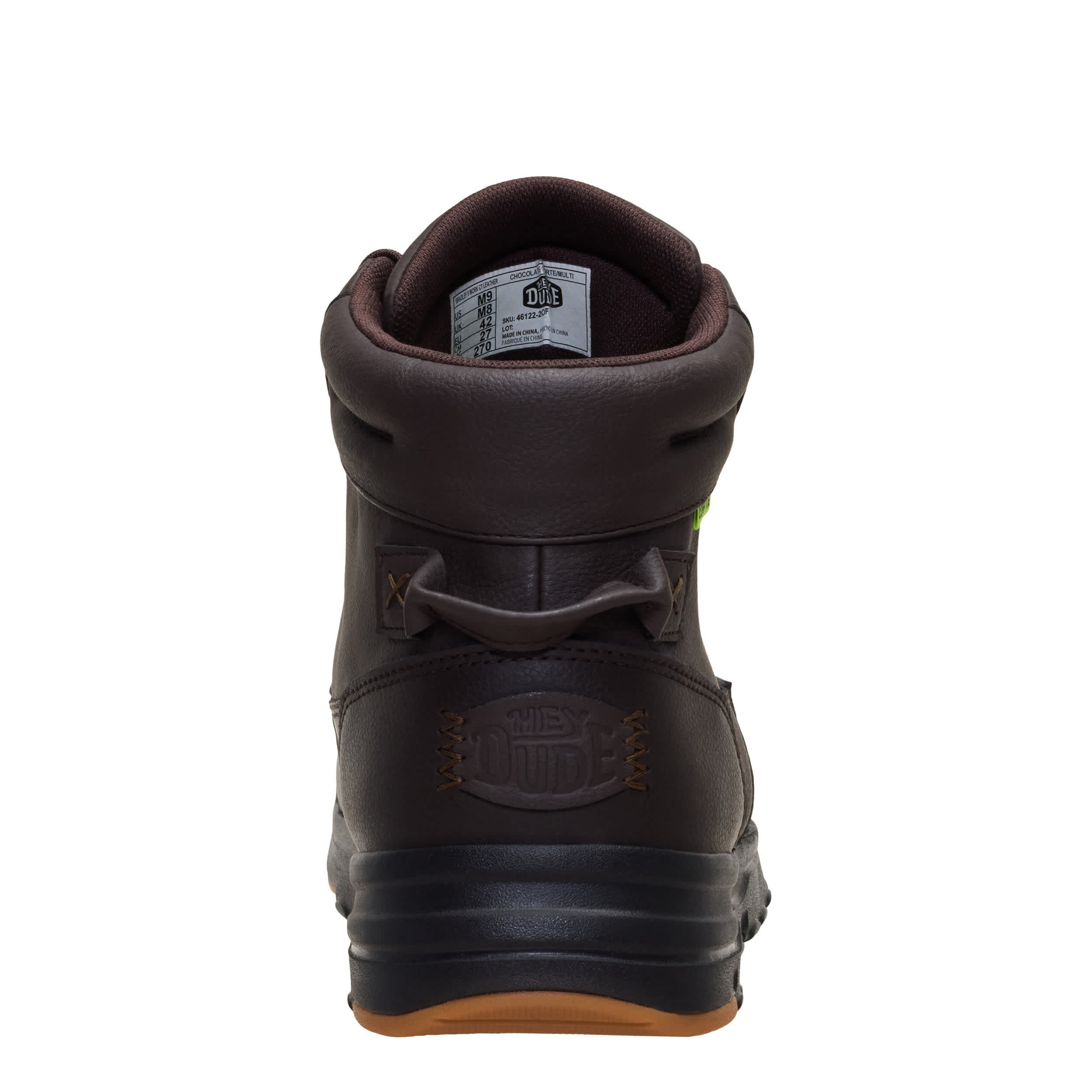 HEYDUDE-MENS BRADLEY II WORK CT BOOT-BROWN & 