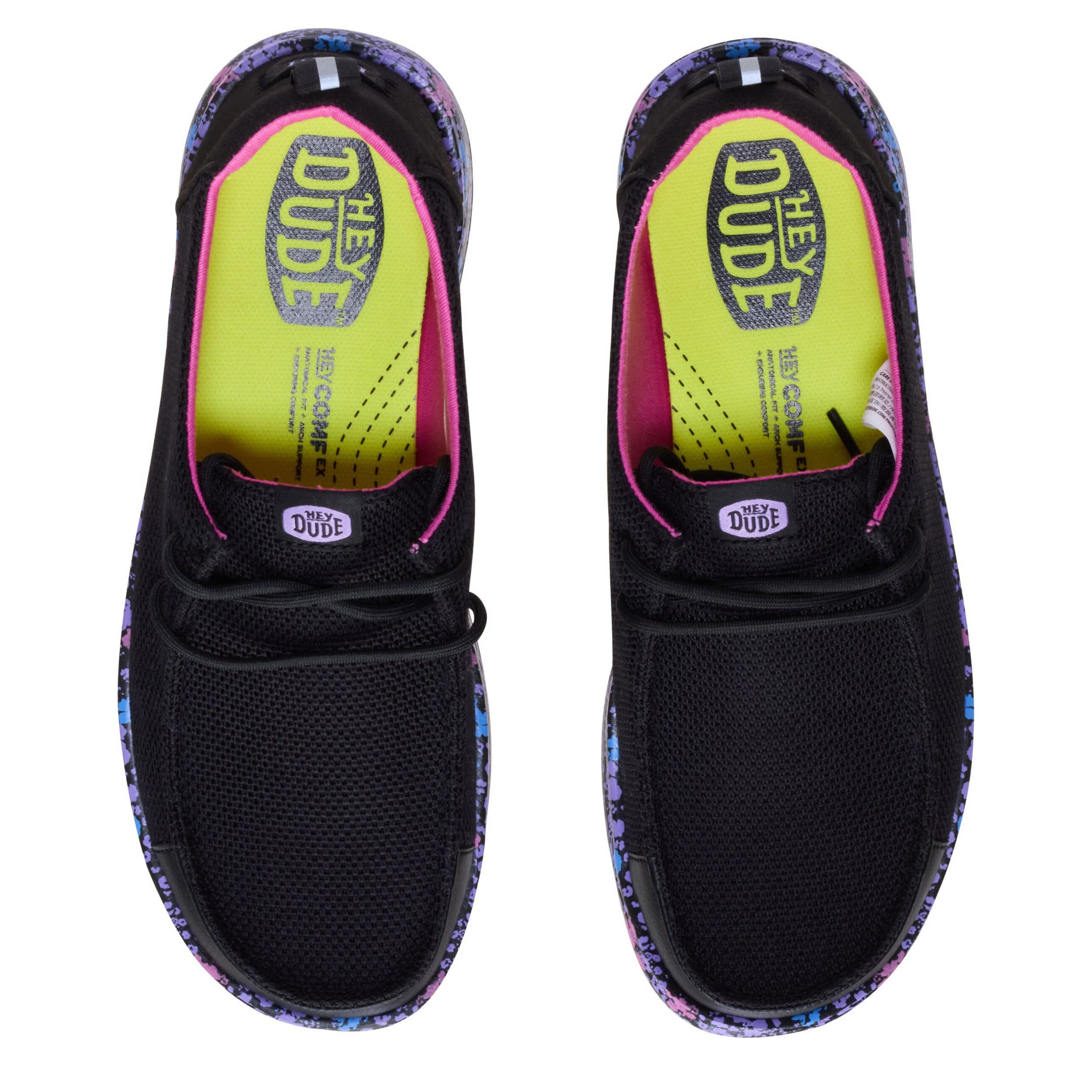 HEYDUDE-WOMENS WENDY WORK CE SHOE-BLACK & 