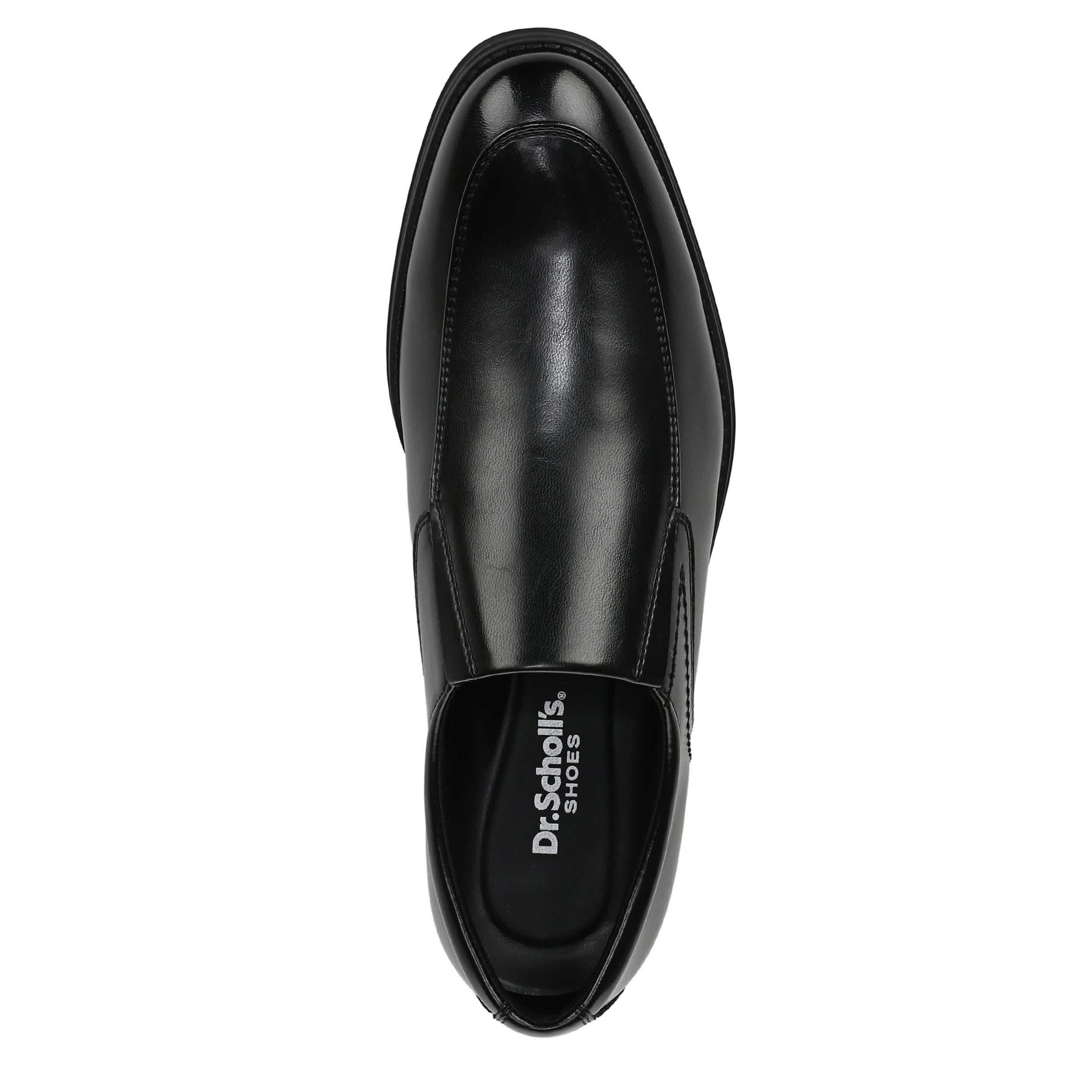 DR. SCHOLL'S-MENS STUART SLIP ON-BLACK & 