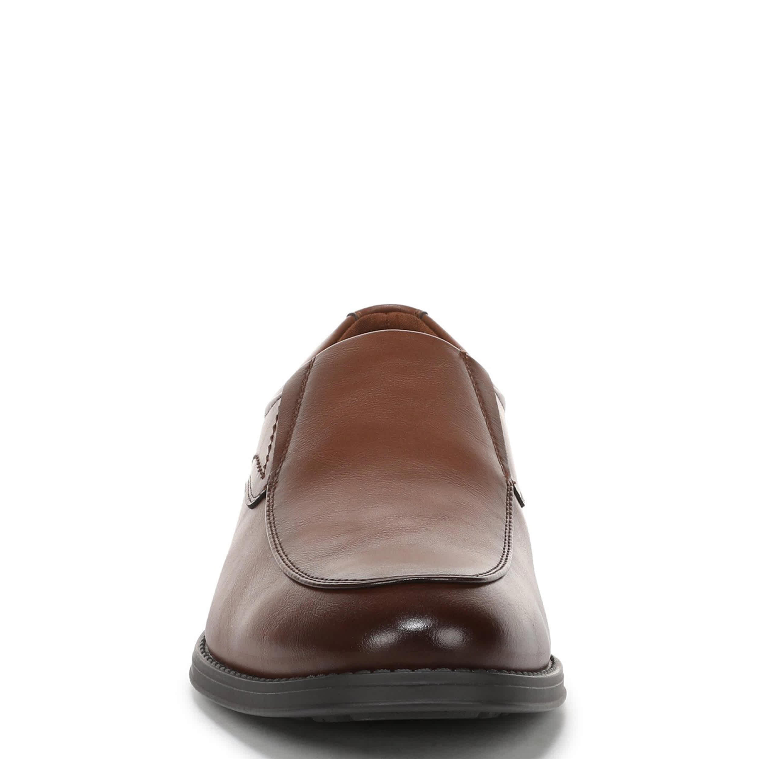 DR. SCHOLL'S-MENS STUART SLIP ON-DARK TAN & 