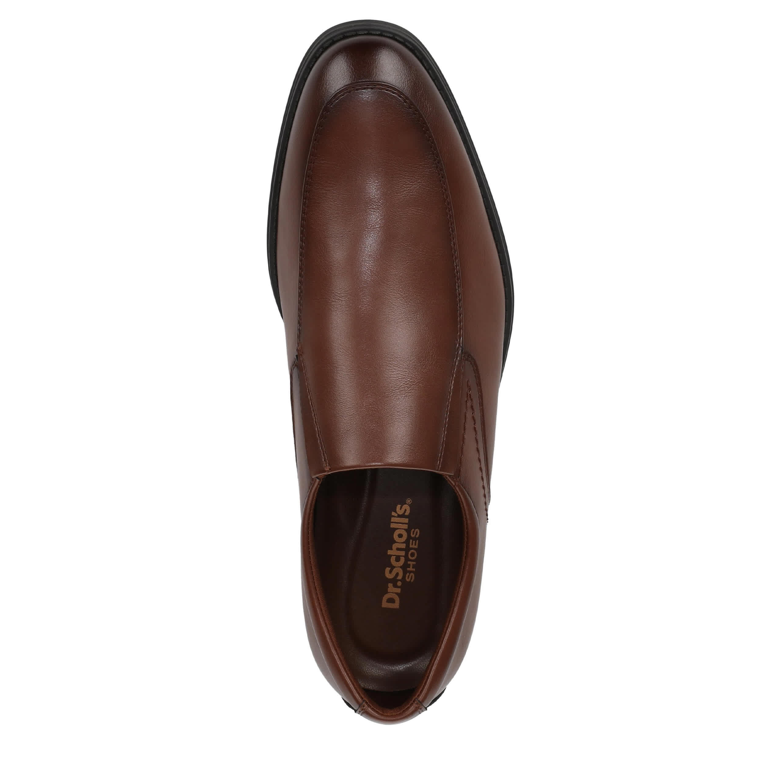 DR. SCHOLL'S-MENS STUART SLIP ON-DARK TAN & 