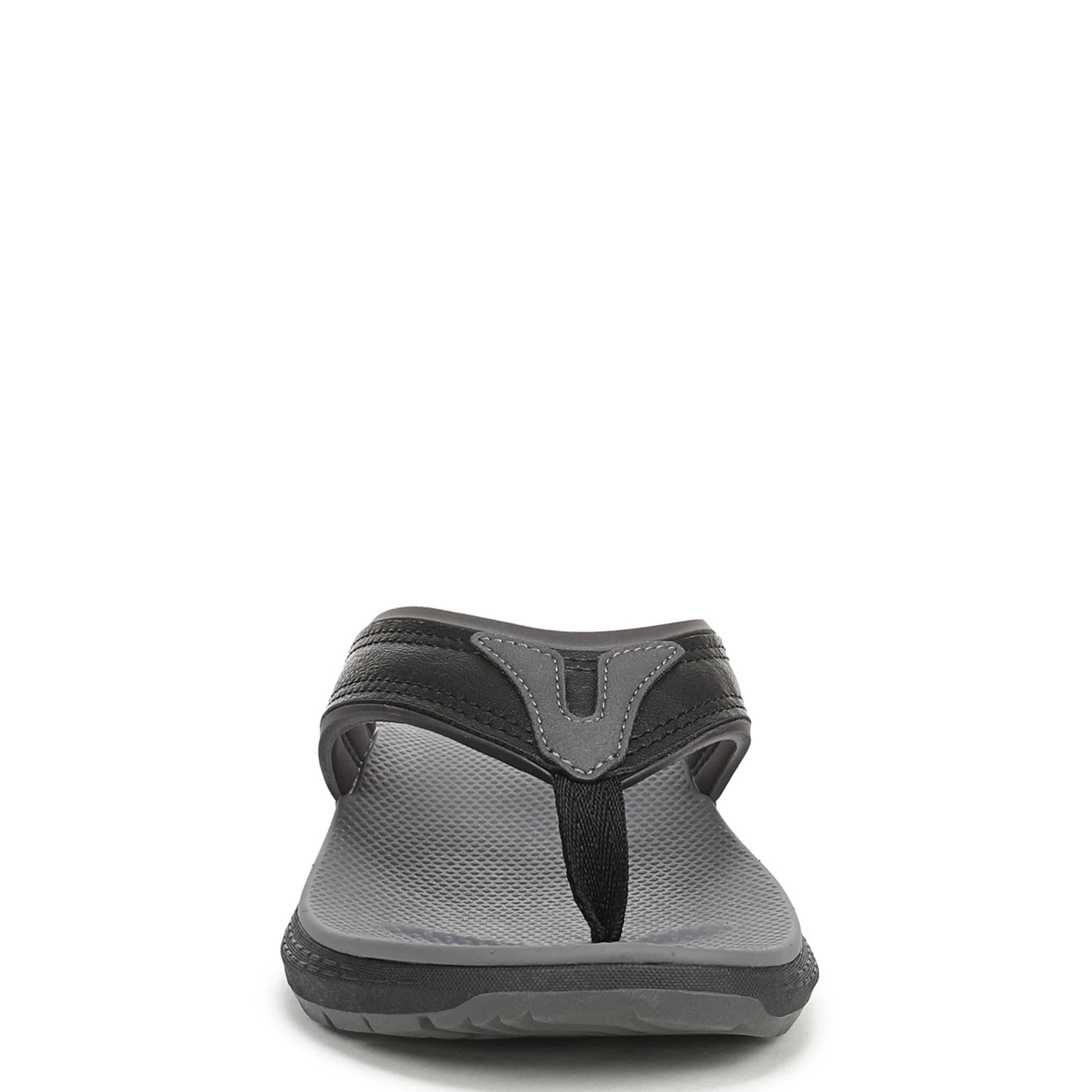 DR. SCHOLL'S-MENS DONNAR 2.0 FLIP FLOP SANDAL-BLACK & 