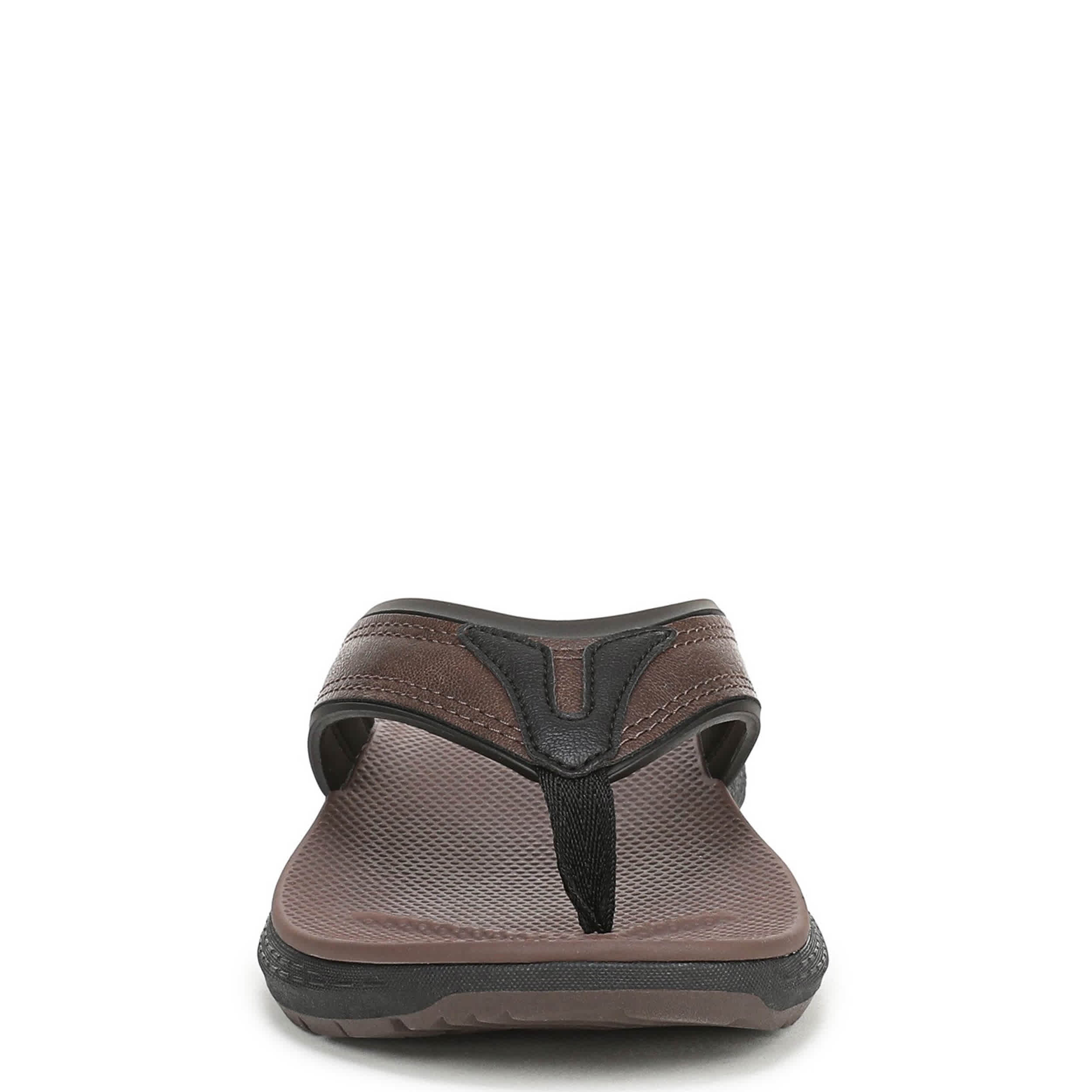 DR. SCHOLL'S-MENS DONNAR 2.0 FLIP FLOP SANDAL-BROWN & 