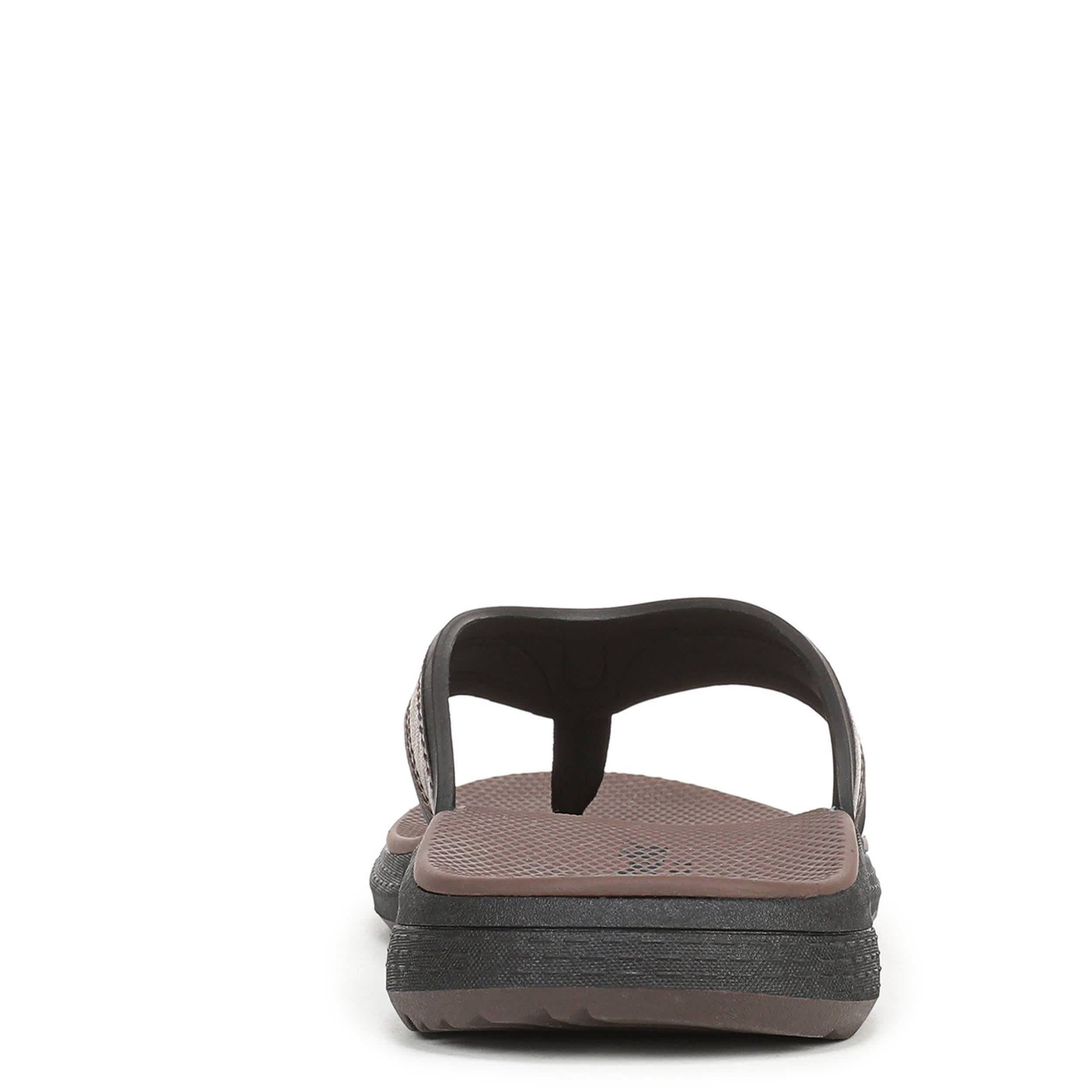 DR. SCHOLL'S-MENS DONNAR 2.0 FLIP FLOP SANDAL-BROWN & 
