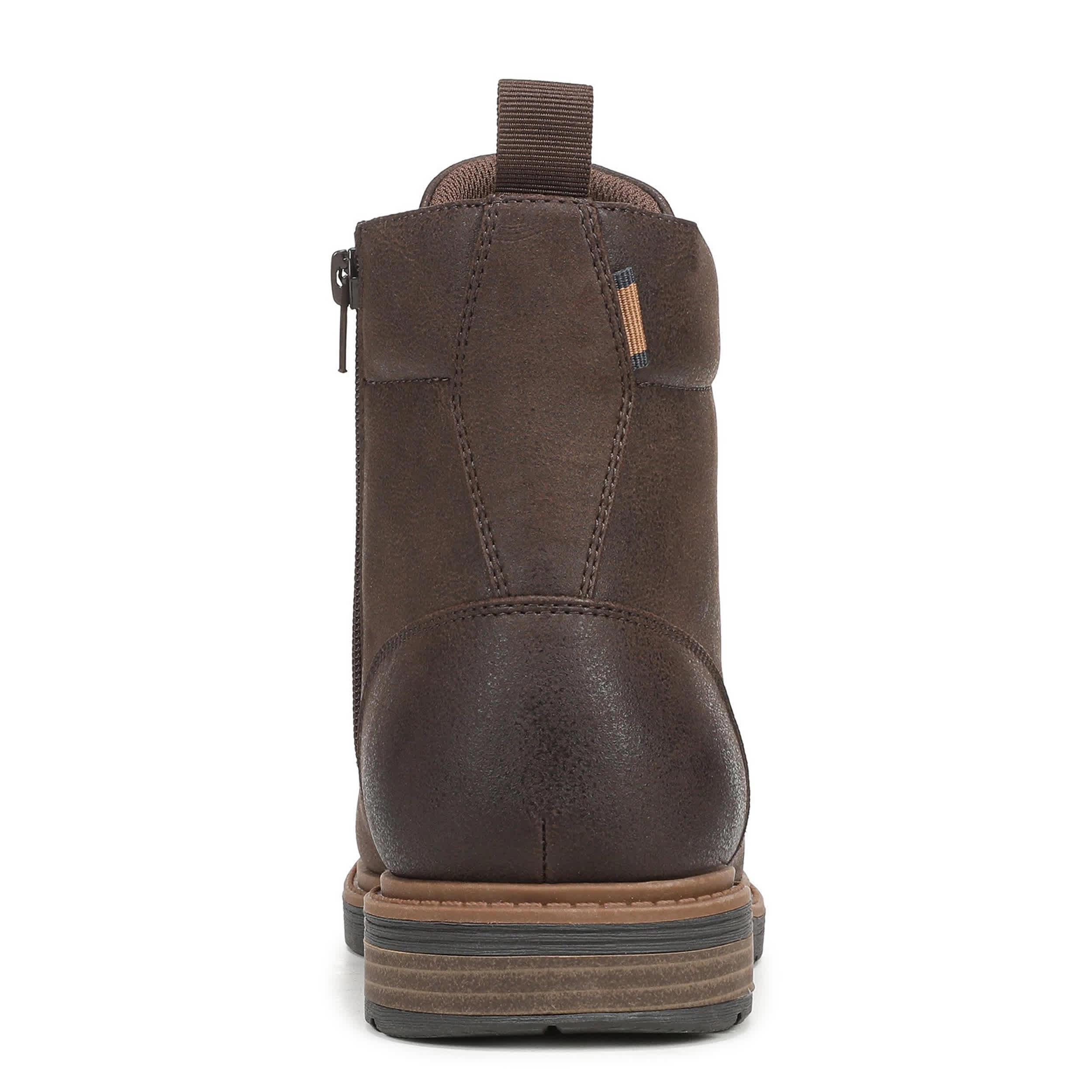 DR. SCHOLL'S-MENS AUGUST LACE-UP BOOT-DARK BROWN & 