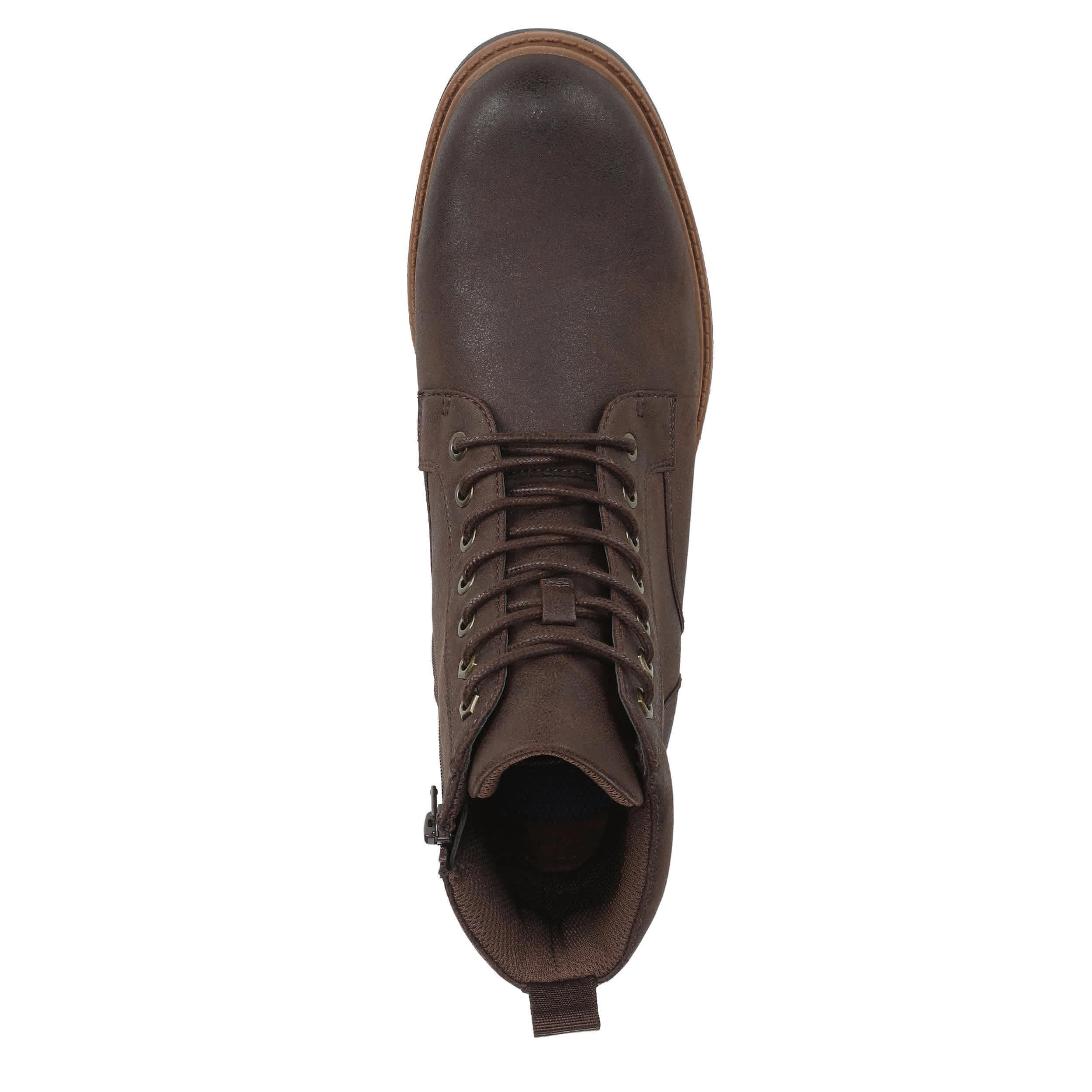 DR. SCHOLL'S-MENS AUGUST LACE-UP BOOT-DARK BROWN & 