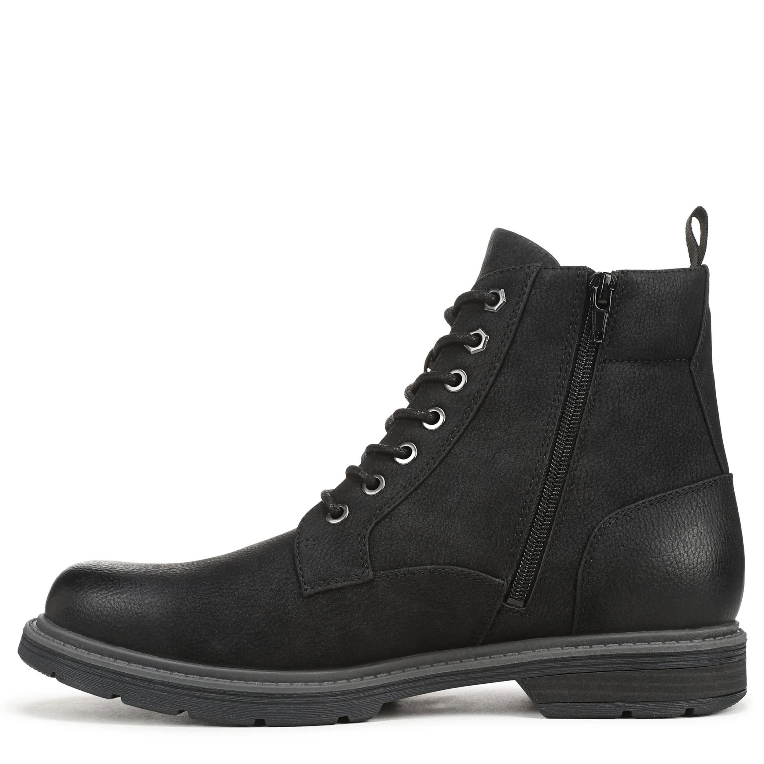 DR. SCHOLL'S-MENS AUGUST LACE-UP BOOT-BLACK & 