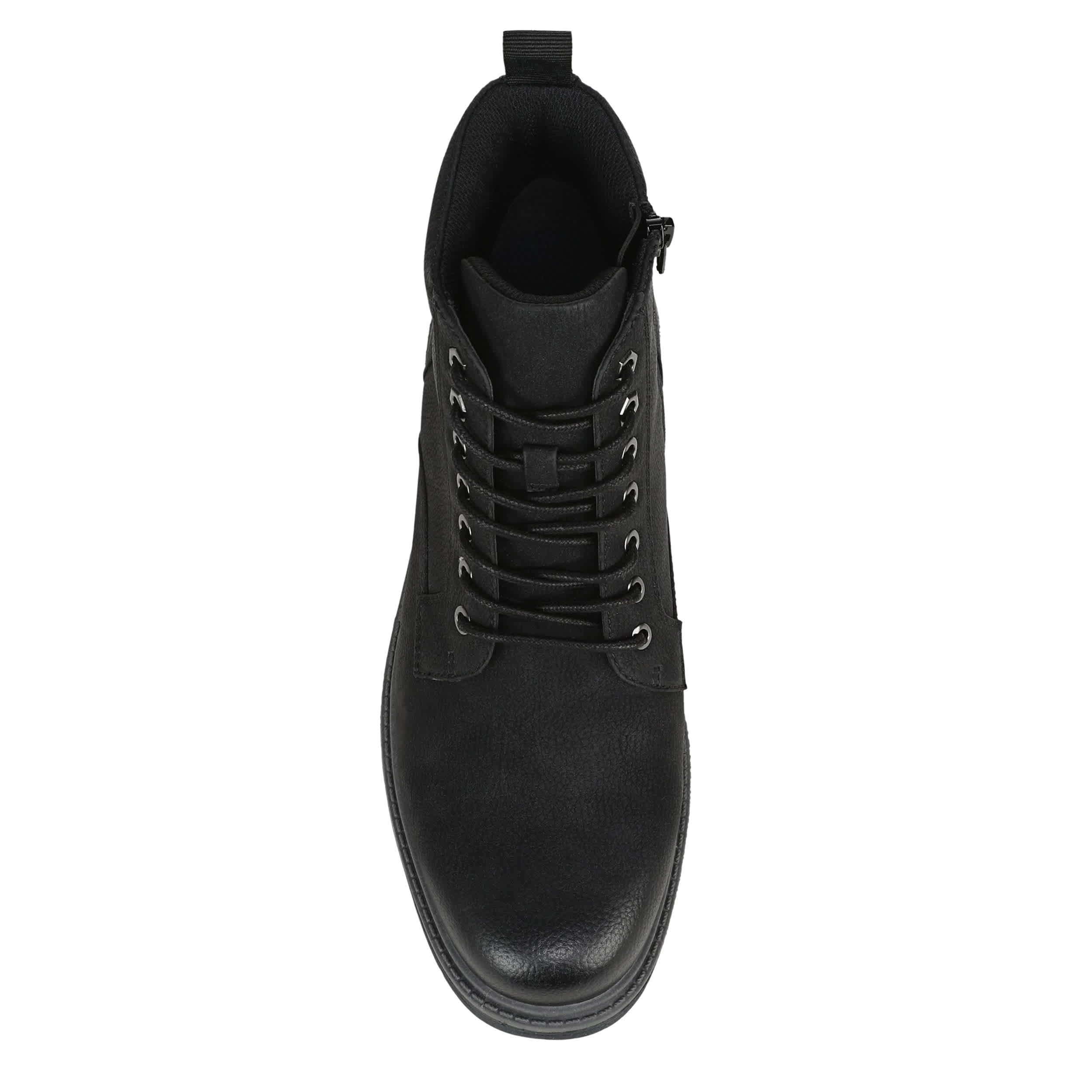 DR. SCHOLL'S-MENS AUGUST LACE-UP BOOT-BLACK & 