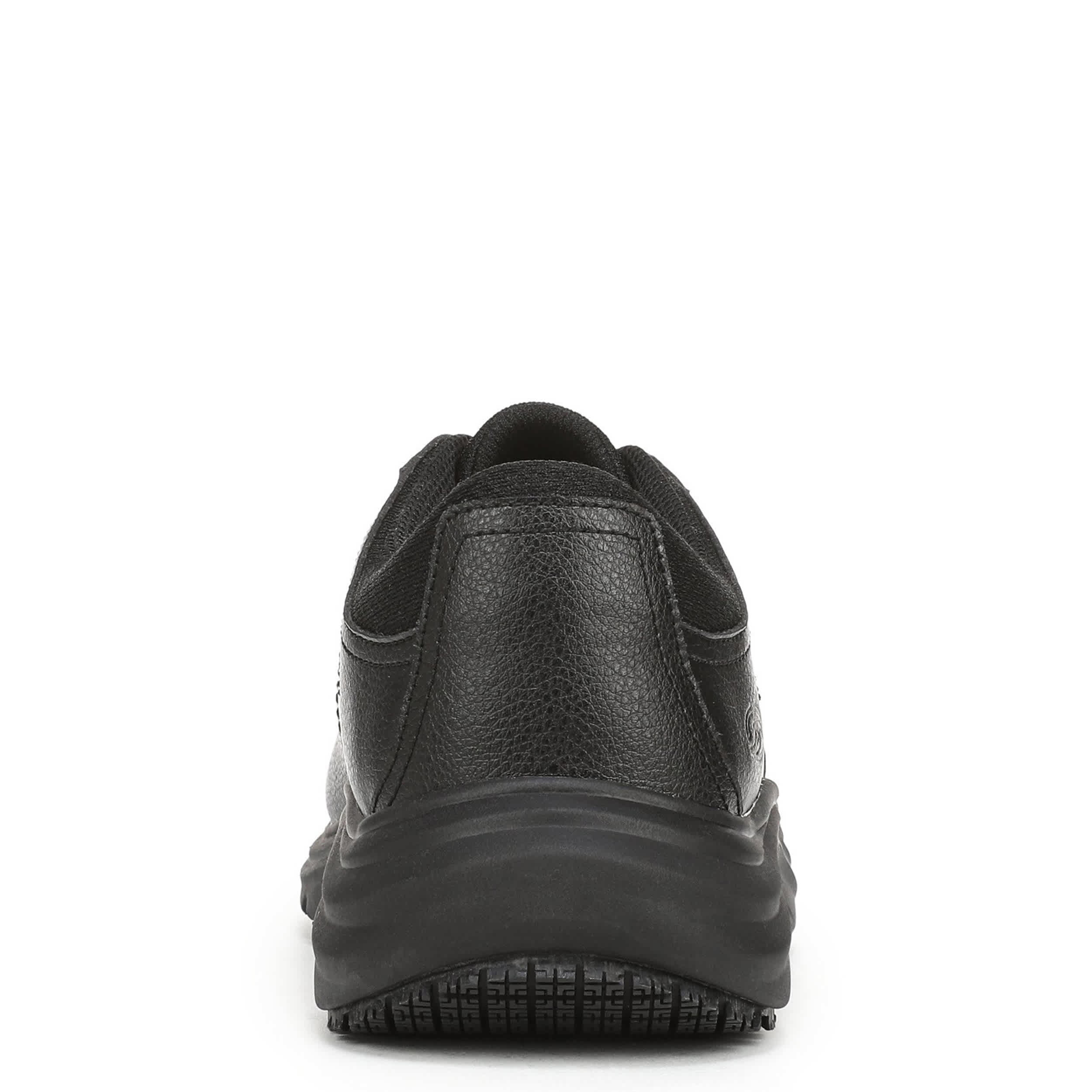 DR. SCHOLL'S-MENS LOCKED IN SLIP RESISTANT WORK SHOE-BLACK & 