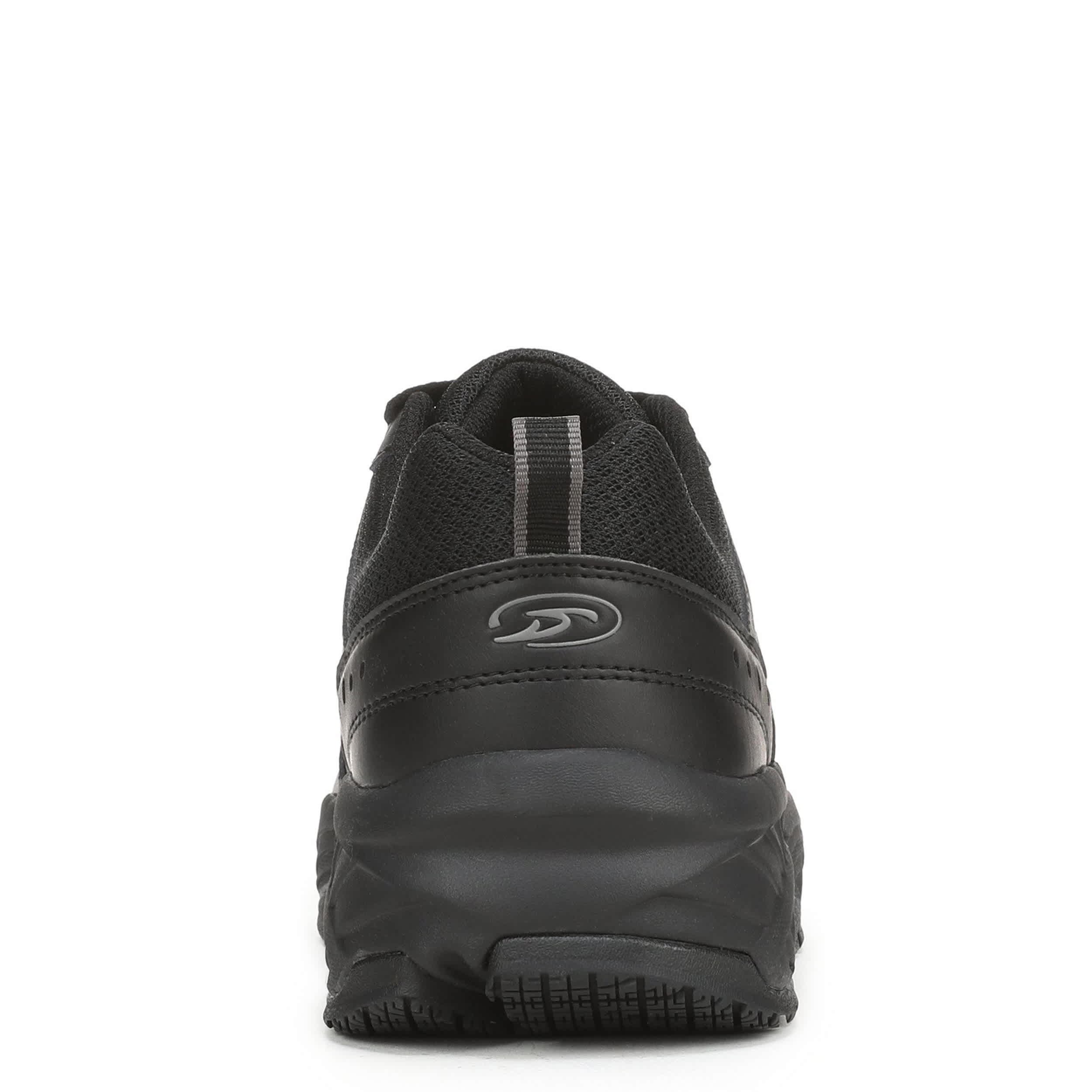 DR. SCHOLL'S-MENS SEBASTIAN SLIP RESISTANT WORK SHOE-BLACK & 