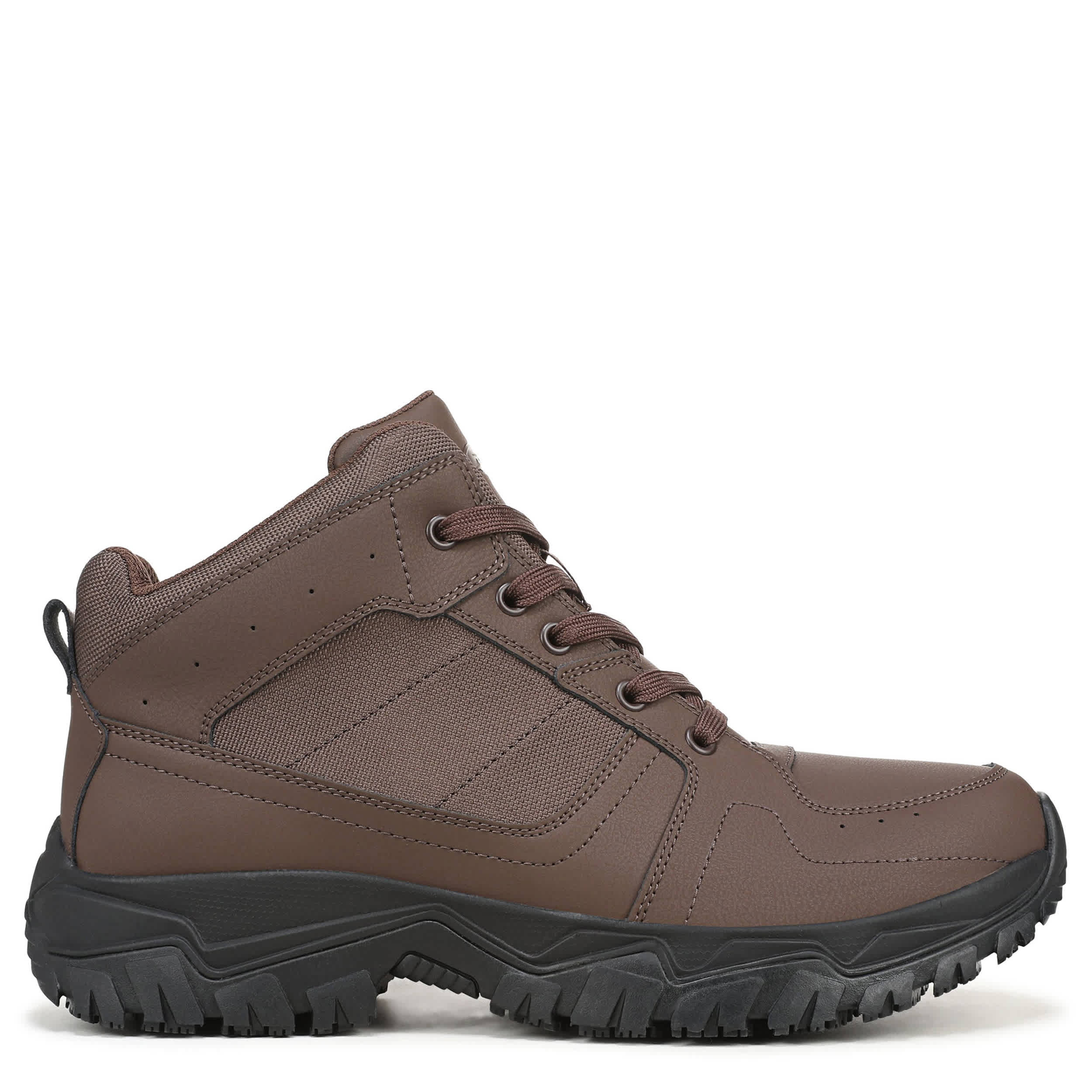 DR. SCHOLL'S-MENS BOULDER SLIP RESISTANT WORK BOOT-DARK BROWN & 