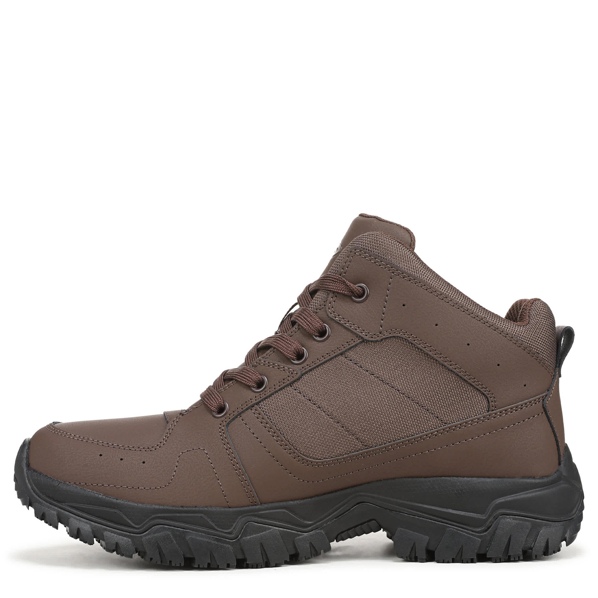 DR. SCHOLL'S-MENS BOULDER SLIP RESISTANT WORK BOOT-DARK BROWN & 