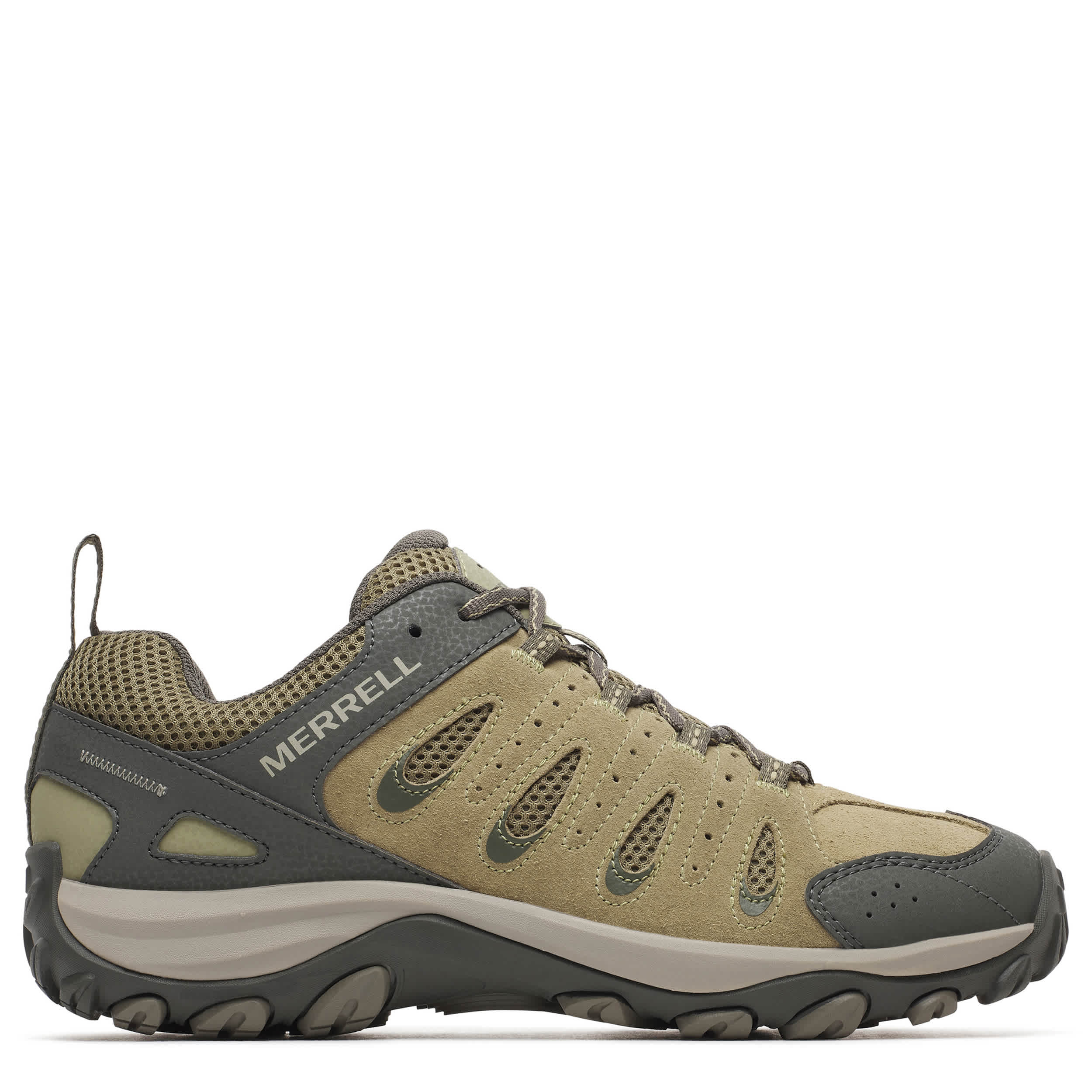 MERRELL-MENS CROSSLANDER 4 HIKING SHOE-OLIVE & DARK GREEN