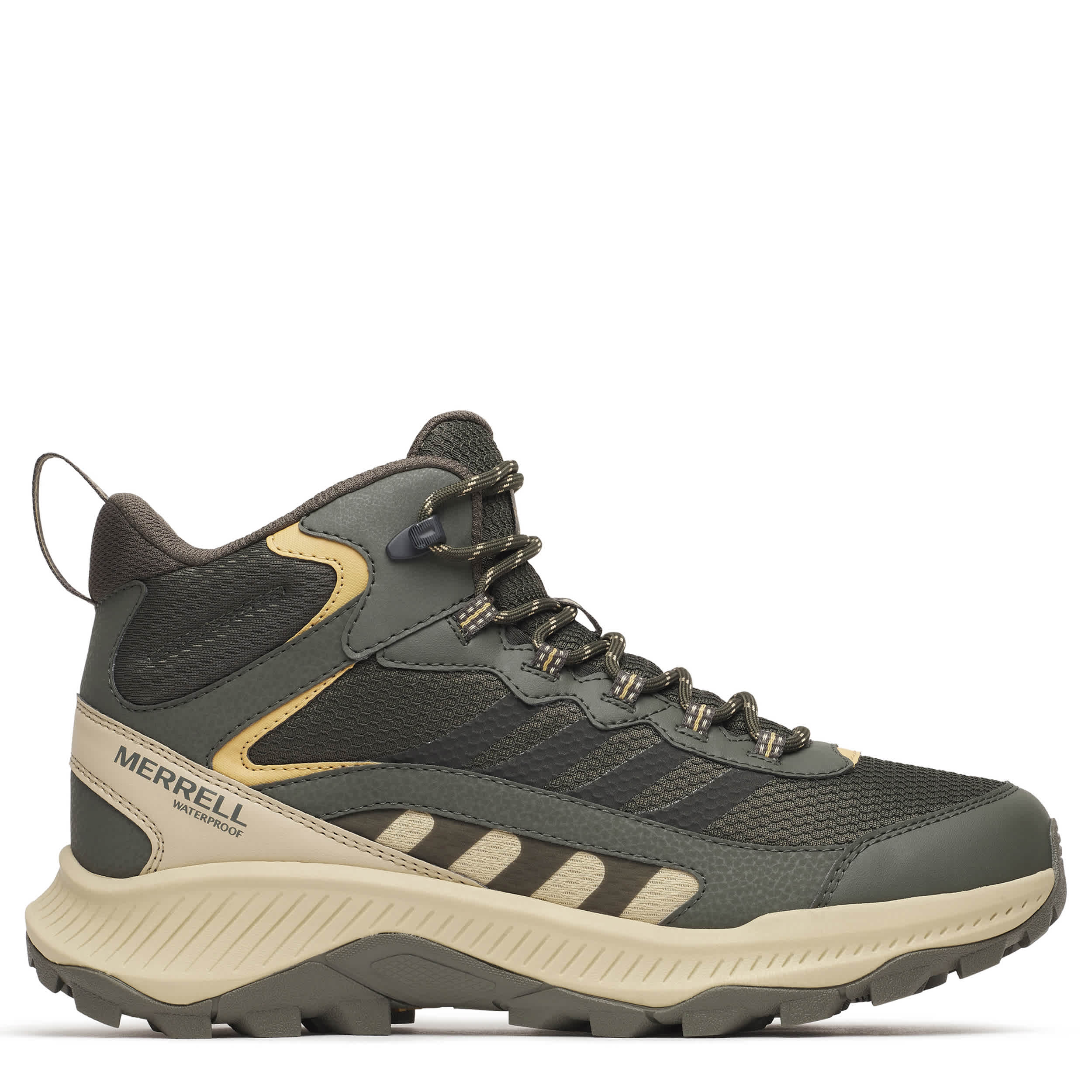 MERRELL-MENS SPEED STRIKE 2 LTR MID WP HIKING BOOT-DARK GREEN & 