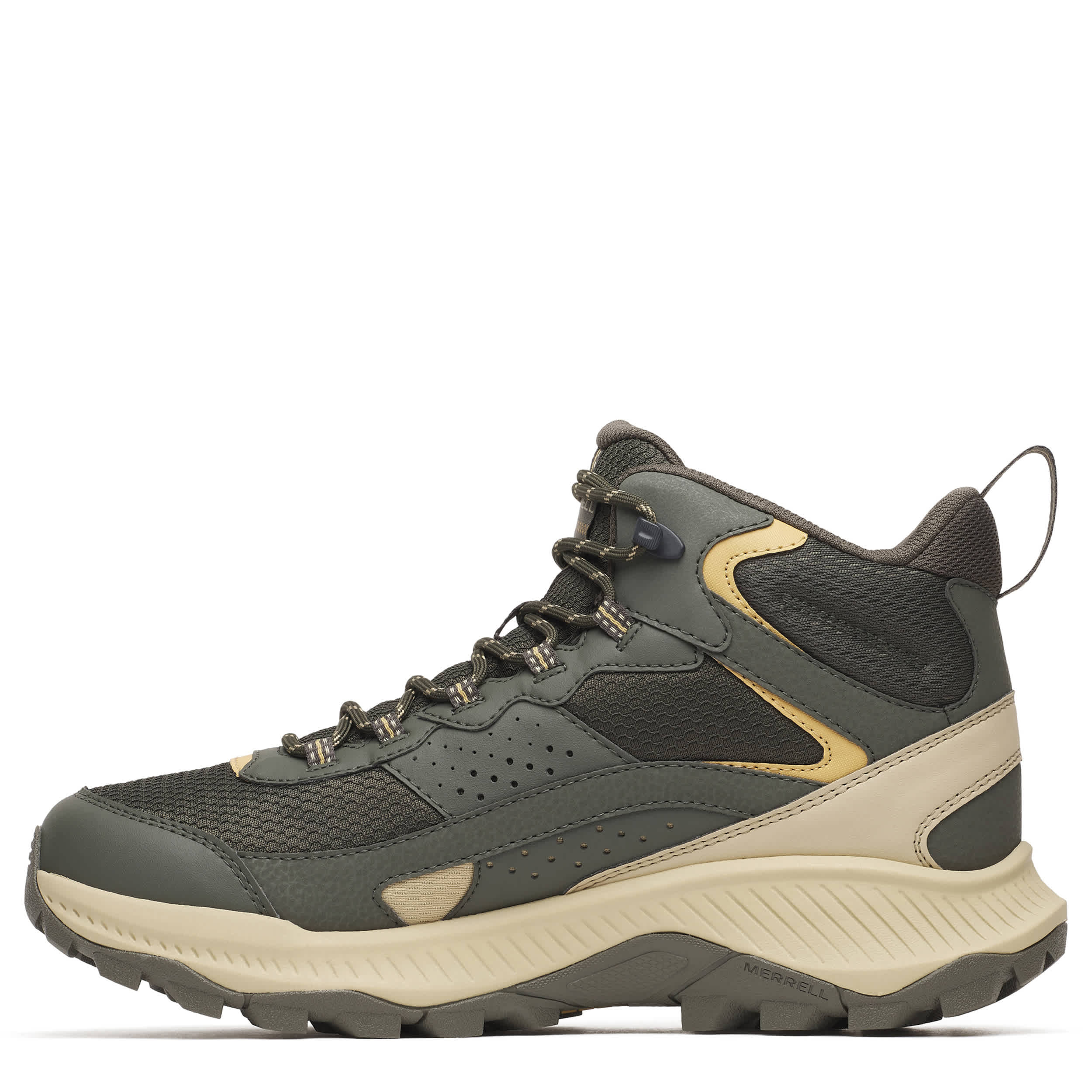 MERRELL-MENS SPEED STRIKE 2 LTR MID WP HIKING BOOT-DARK GREEN & 