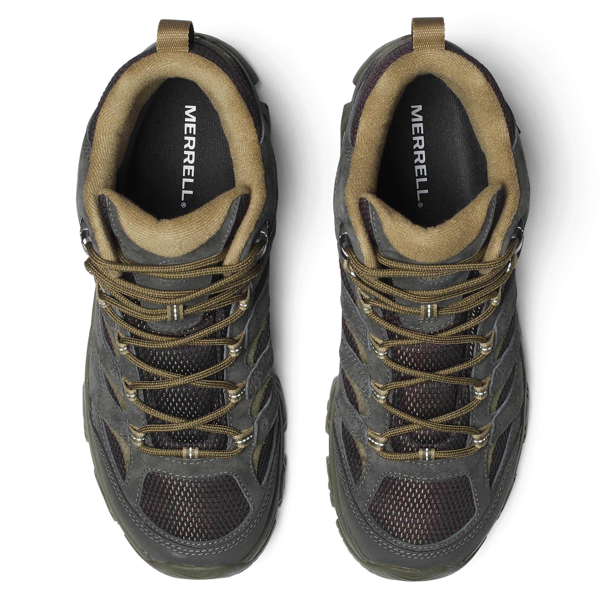 MERRELL-MENS MOAB 3 MID WP HIKING BOOT-BLACK & 