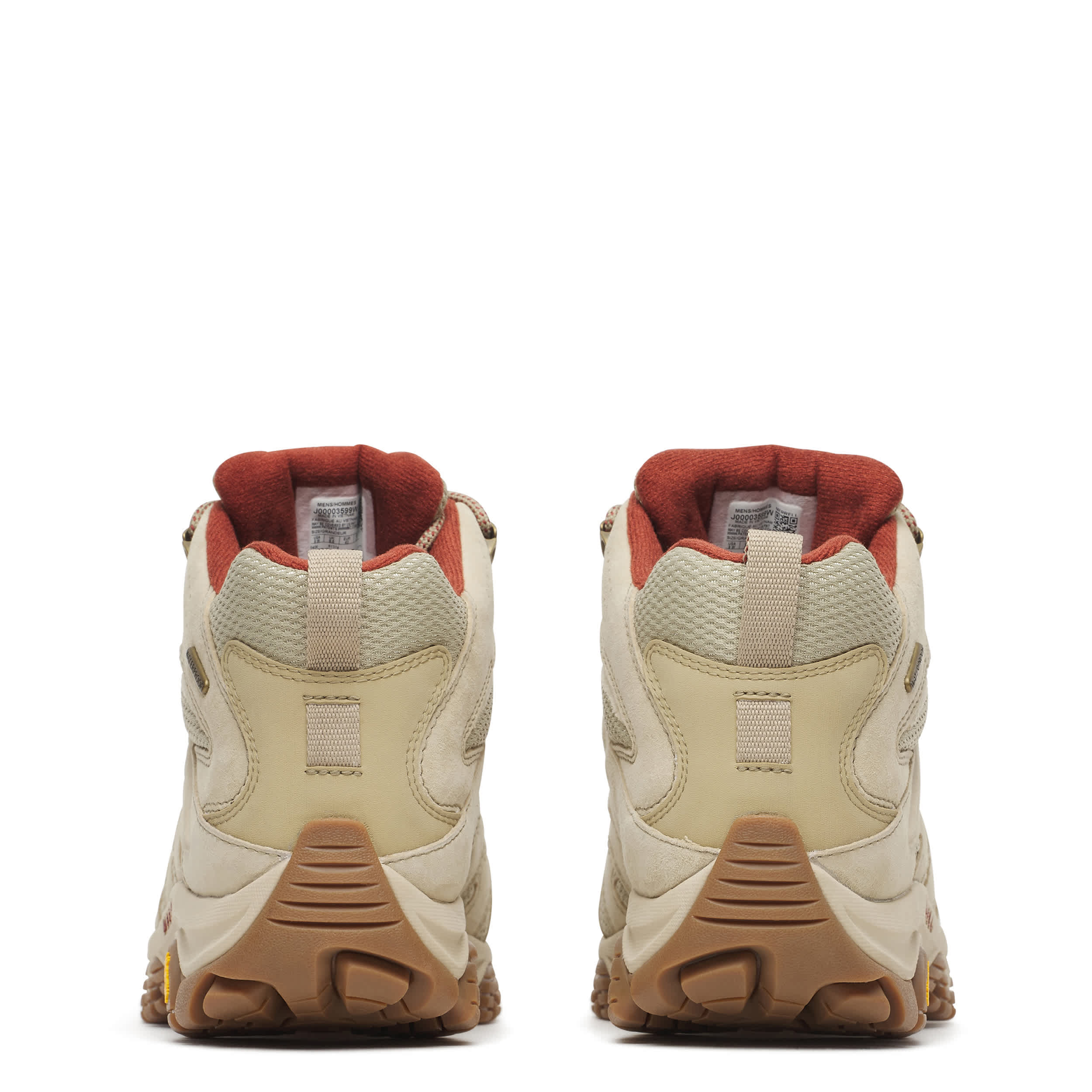 MERRELL-MENS MOAB 3 MID WP HIKING BOOT-BONE & LATTE