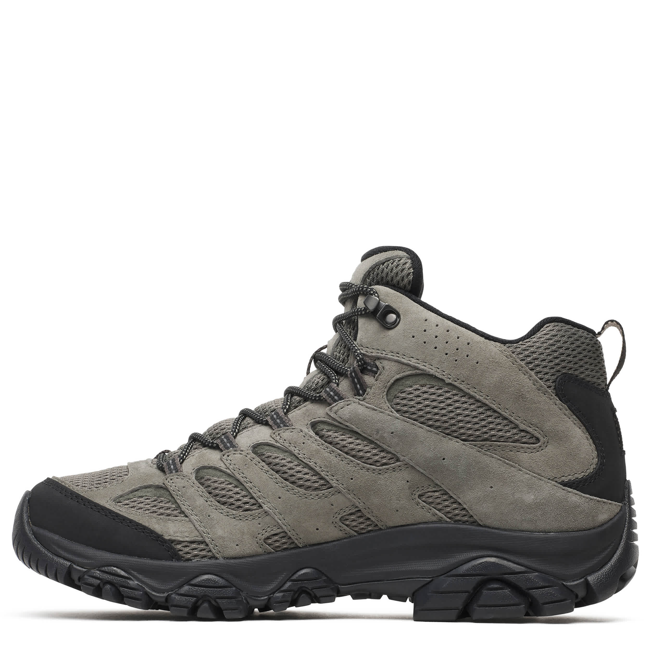 MERRELL-MENS MOAB 3 MID WP HIKING BOOT-GREY & BLACK