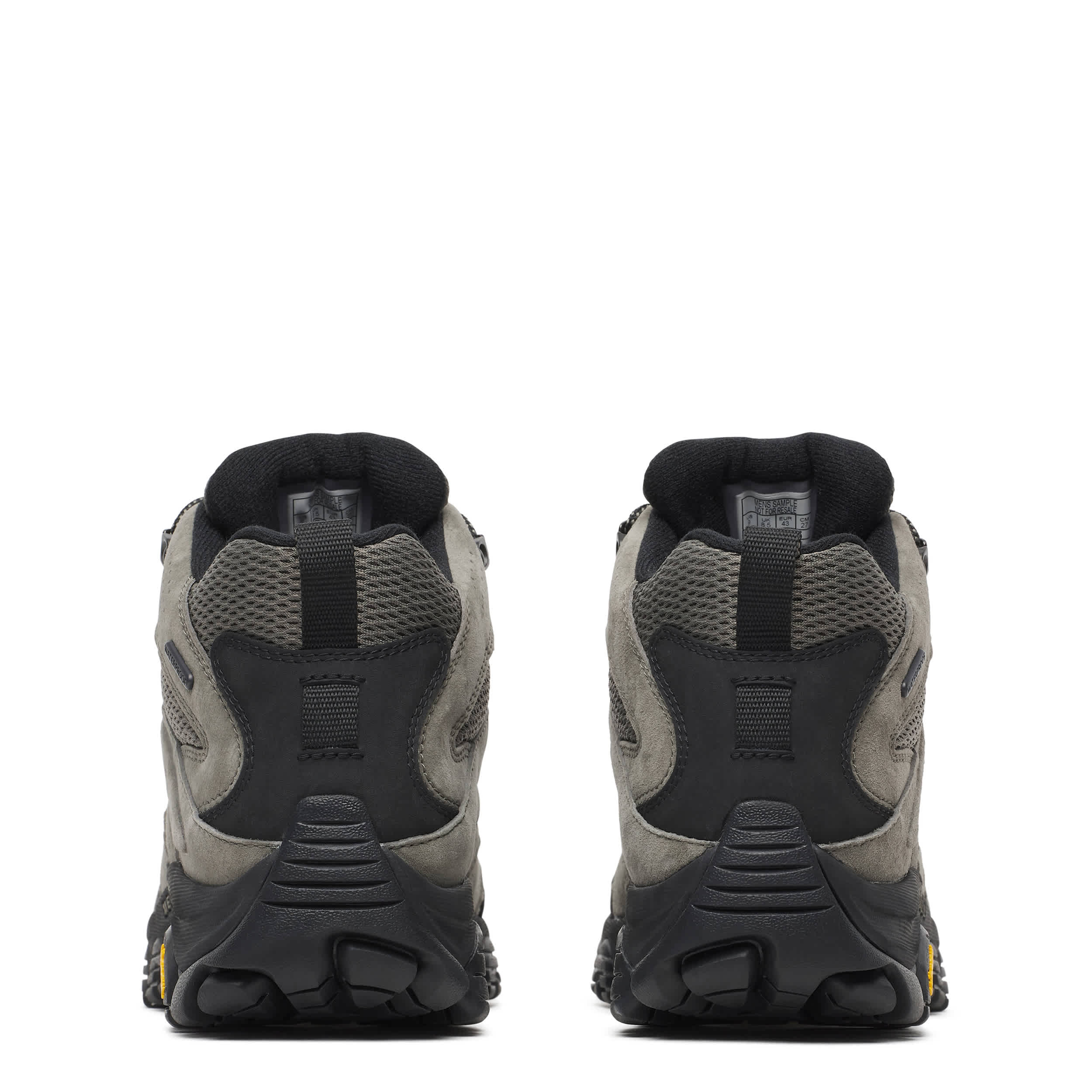 MERRELL-MENS MOAB 3 MID WP HIKING BOOT-GREY & BLACK