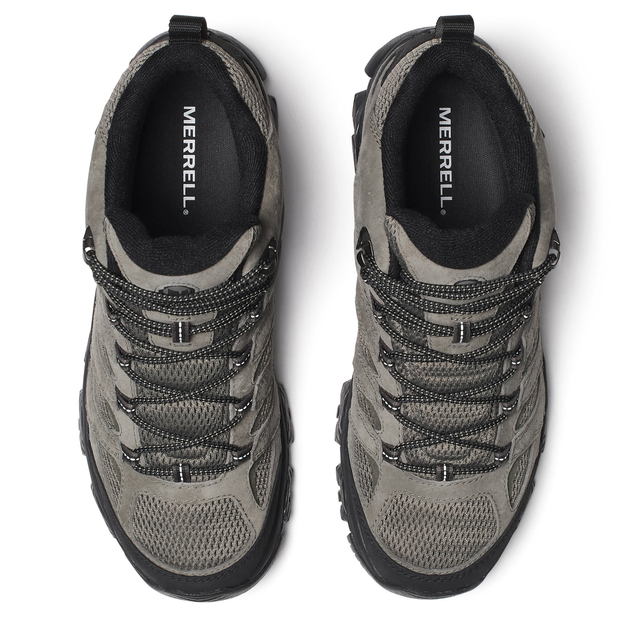 MERRELL-MENS MOAB 3 MID WP HIKING BOOT-GREY & BLACK