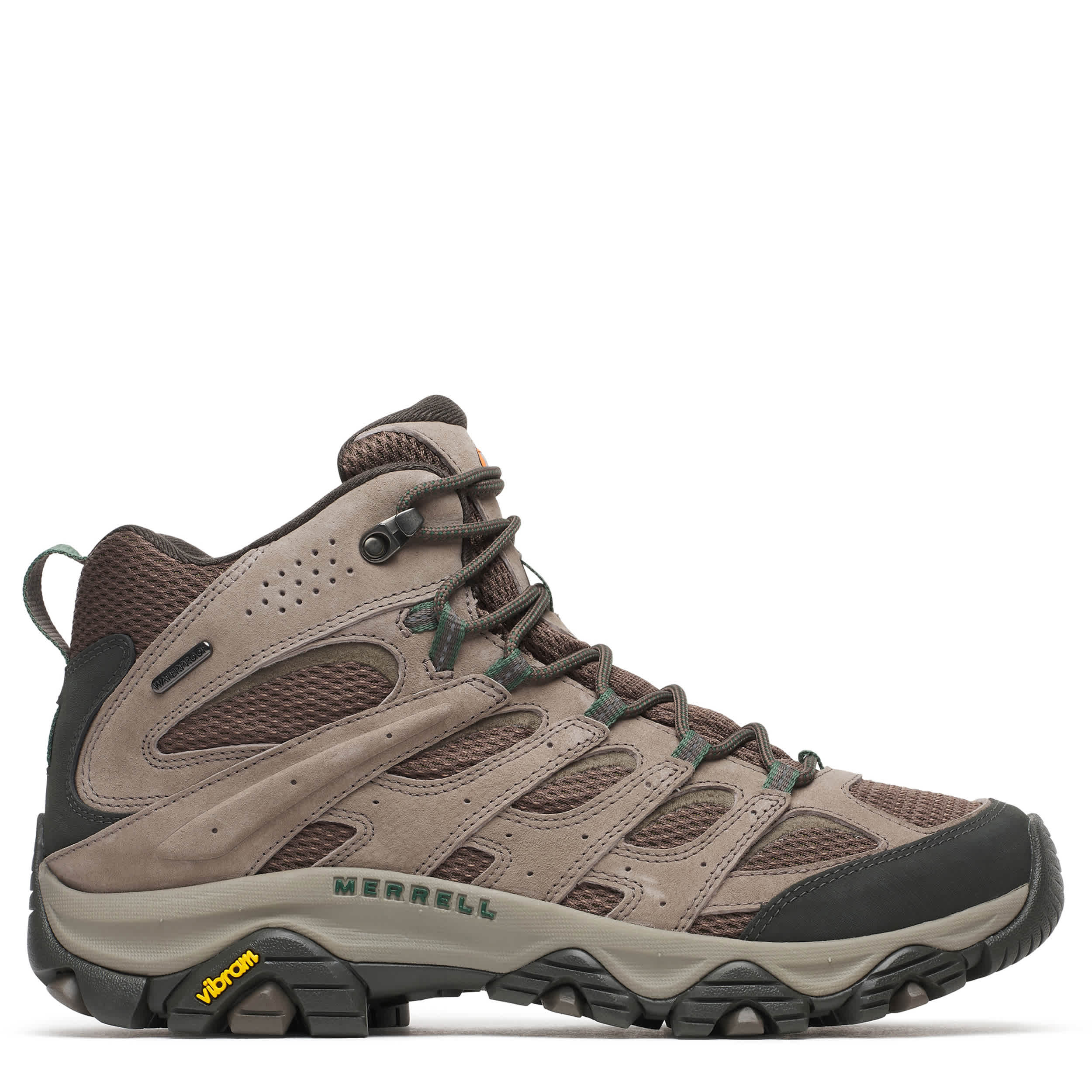 MERRELL-MENS MOAB 3 MID WP HIKING BOOT-SAND & BROWN